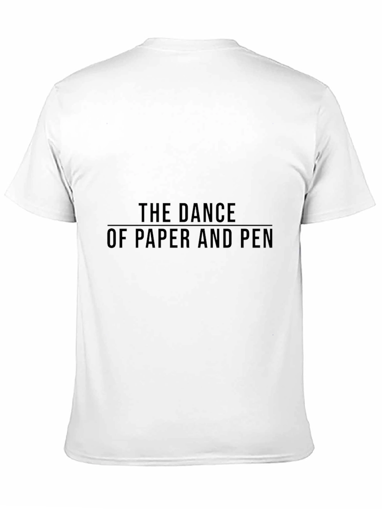 The Dance of Paper and Pen Black Tee