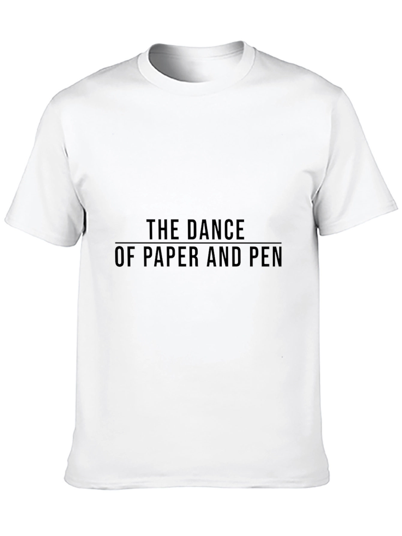 The Dance of Paper and Pen Black Tee