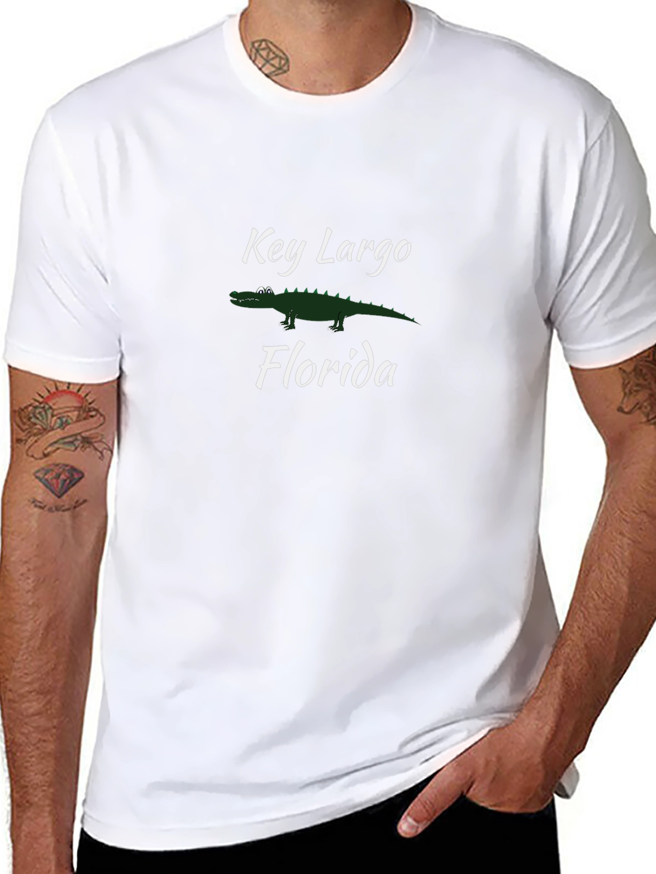 Key Largo Florida Alligator Graphic T-Shirt