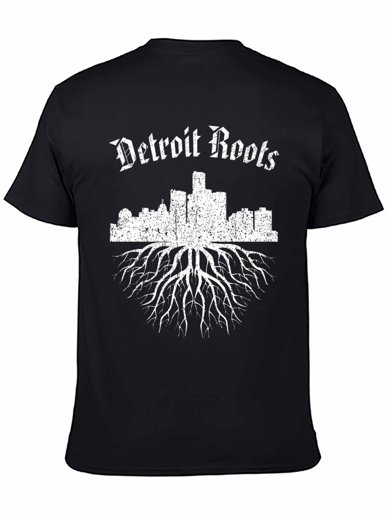 Detroit Roots Graphic T-Shirt - Black