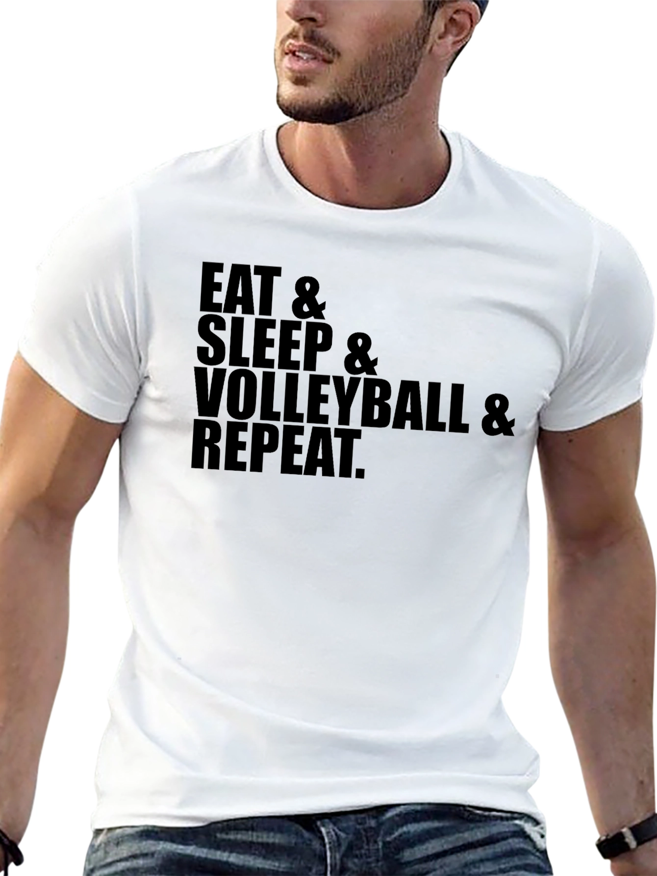 Eat Sleep Volleyball Repeat - Graphic Tee
