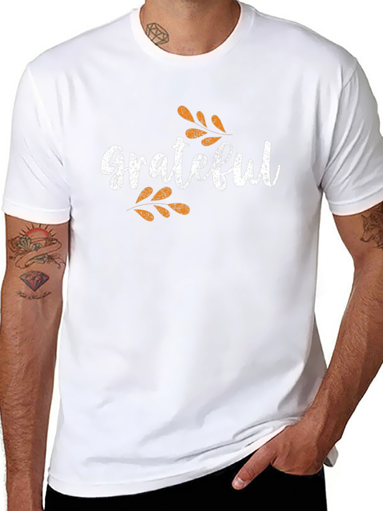 Grateful Graphic Tee - Thanksgiving Fall T-Shirt