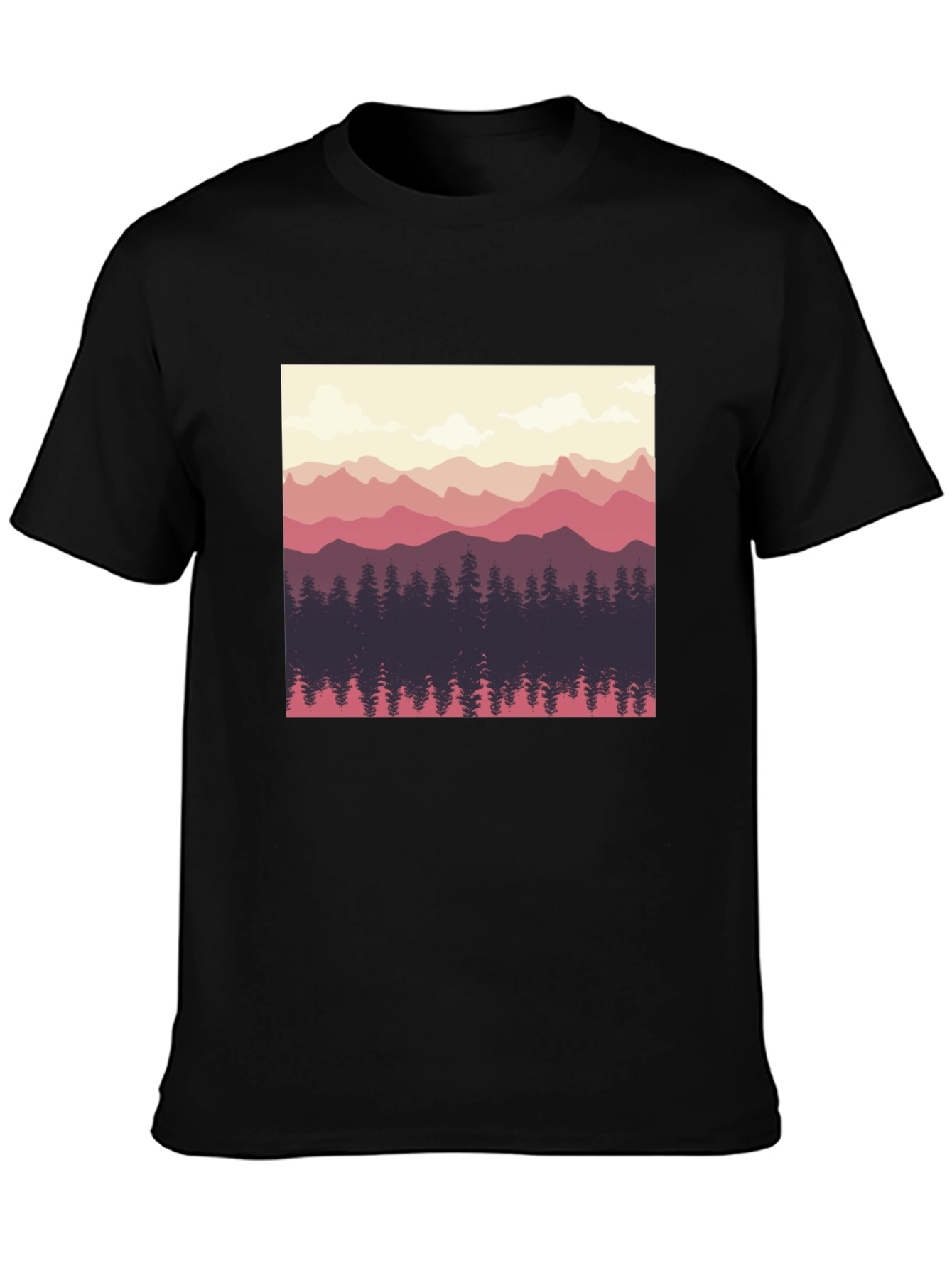 Mountainscape Graphic Tee - Nature Inspired Design