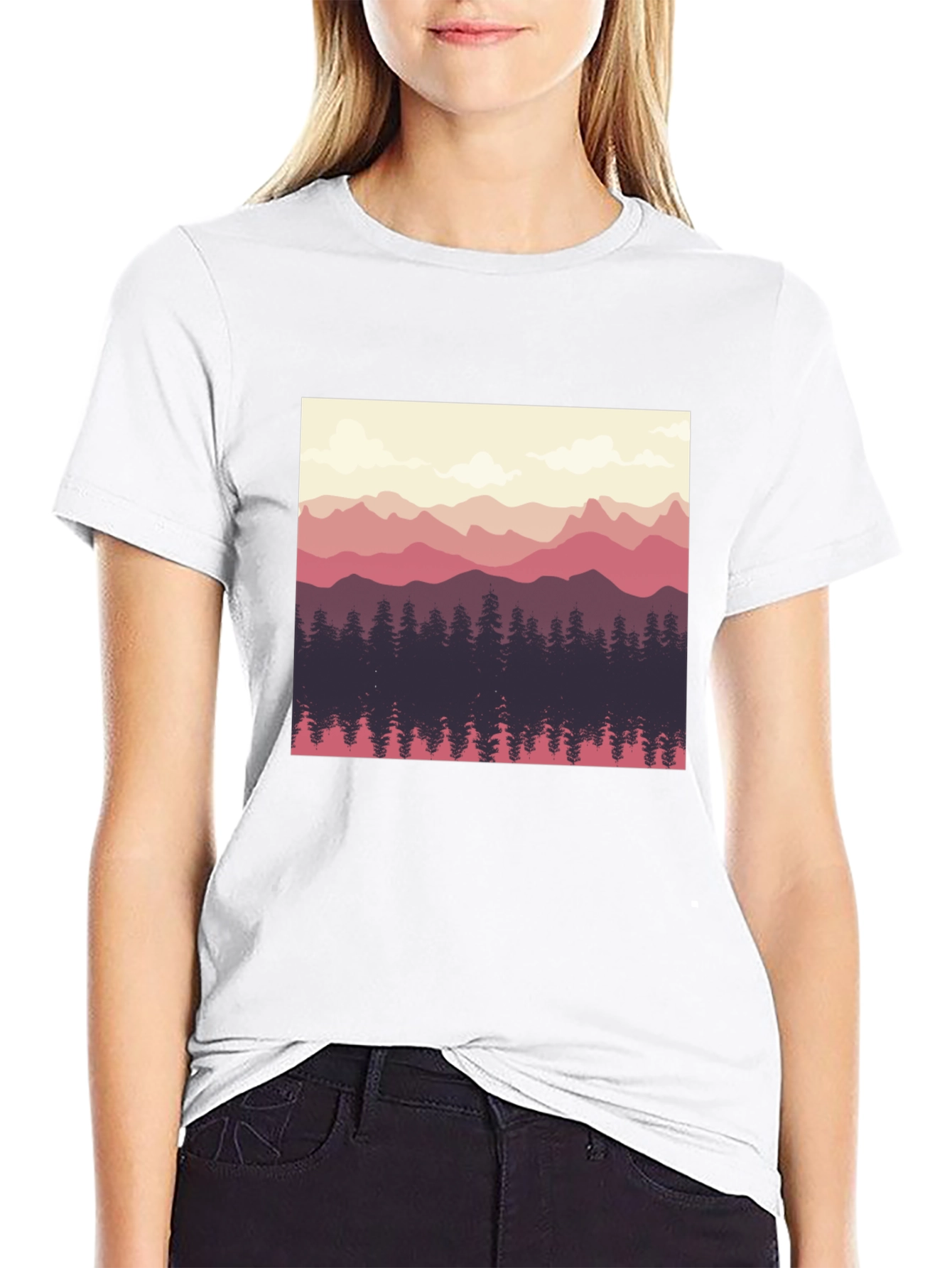Mountainscape Graphic Tee - Nature Inspired Design