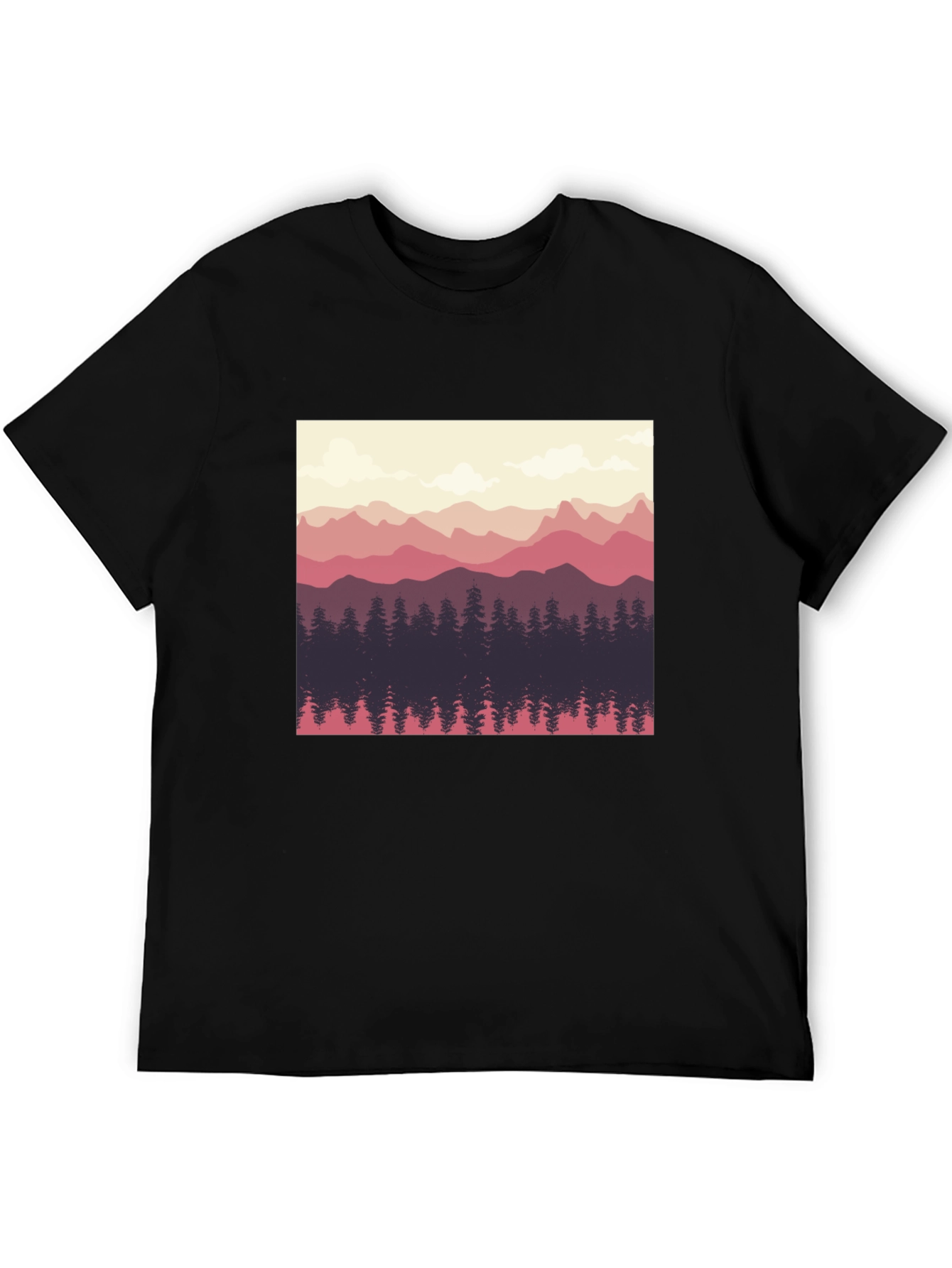 Mountainscape Graphic Tee - Nature Inspired Design