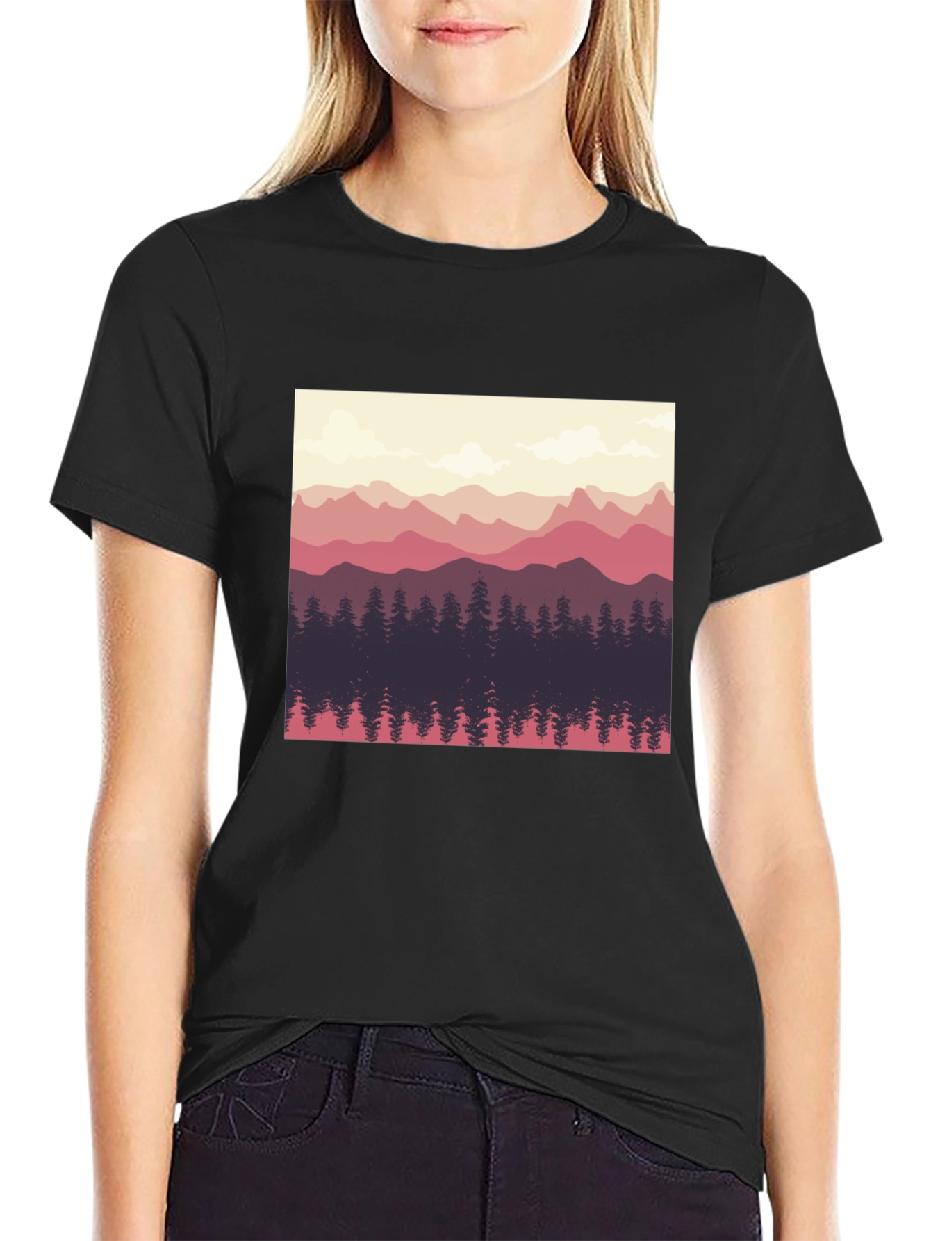 Mountainscape Graphic Tee - Nature Inspired Design