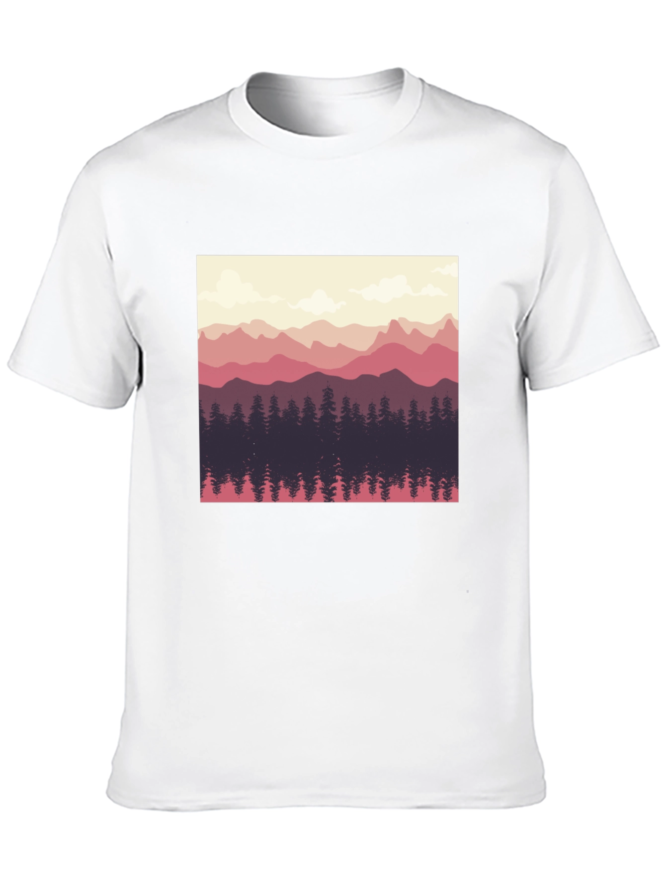 Mountainscape Graphic Tee - Nature Inspired Design