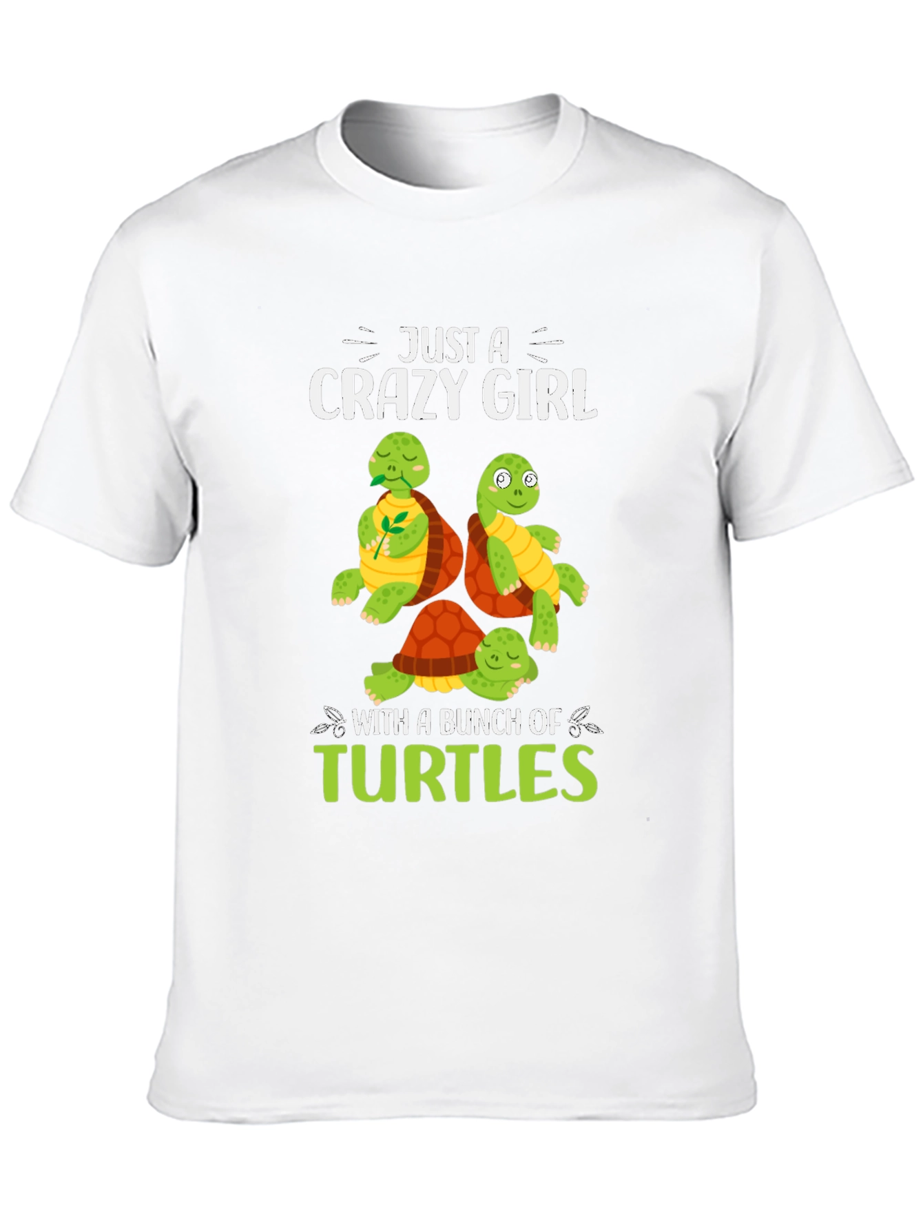 Crazy Girl Turtles Graphic Tee