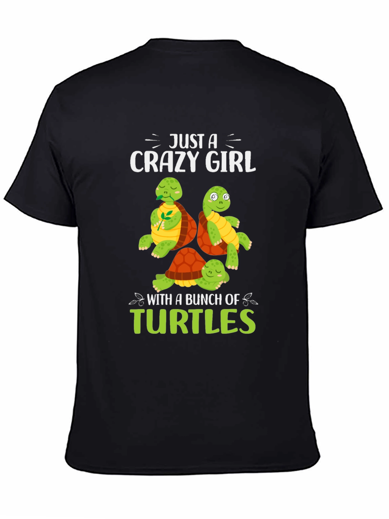 Crazy Girl Turtles Graphic Tee
