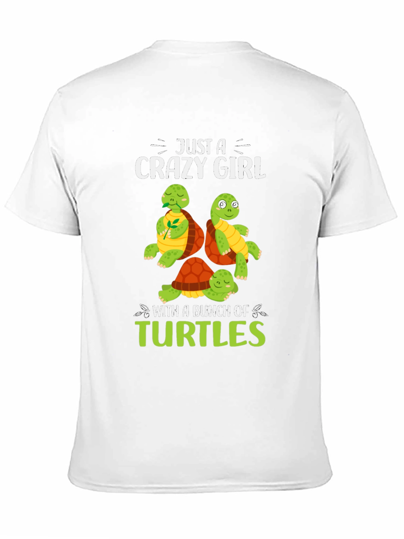 Crazy Girl Turtles Graphic Tee