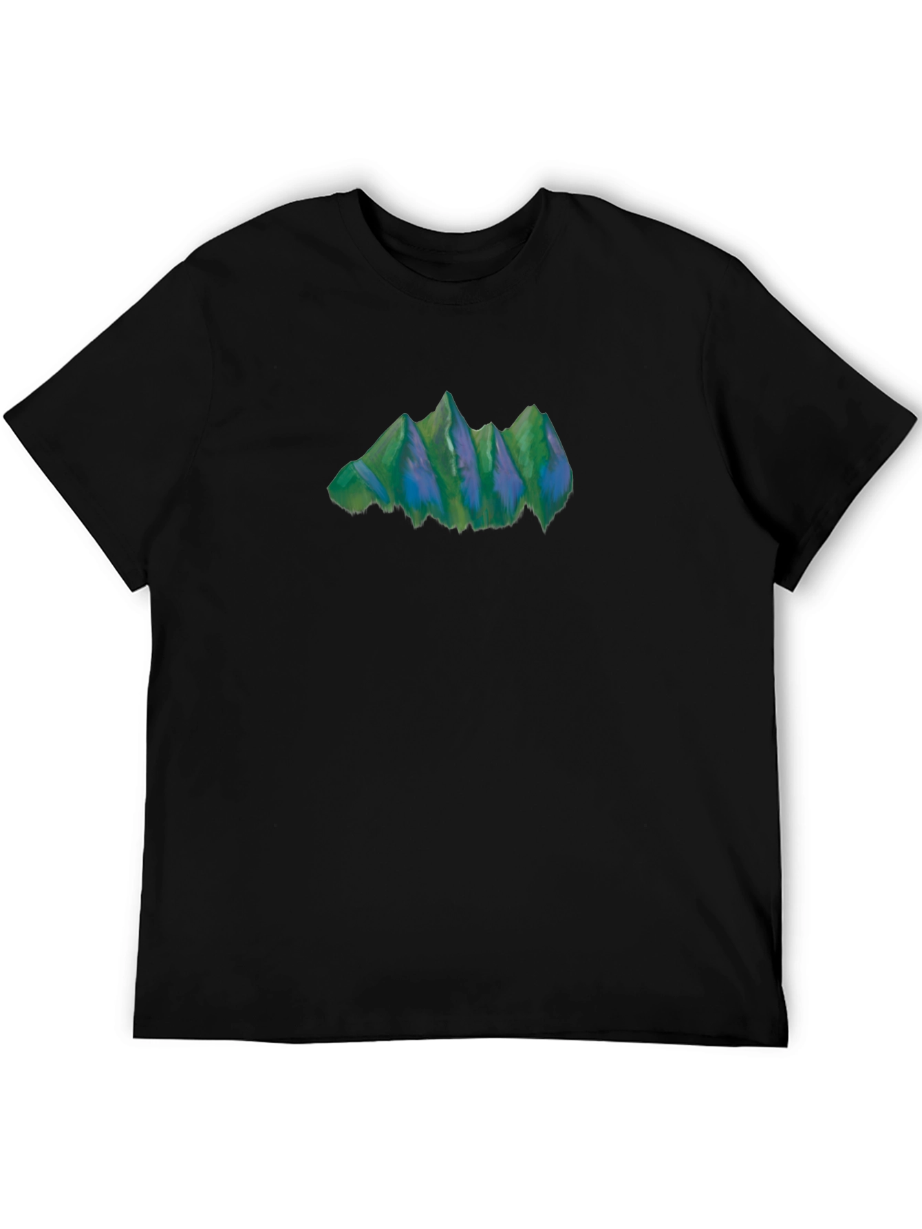 Mountain Graphic Tee - Nature Inspired Black T-Shirt