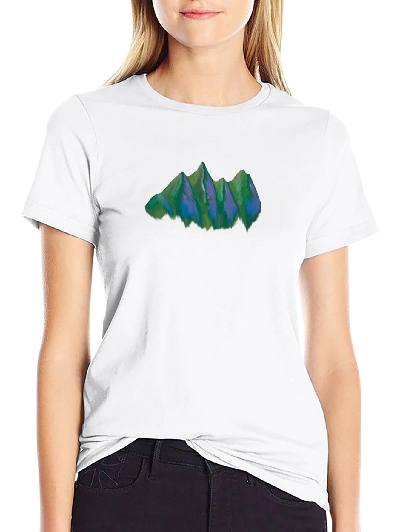 Mountain Graphic Tee - Nature Inspired Black T-Shirt