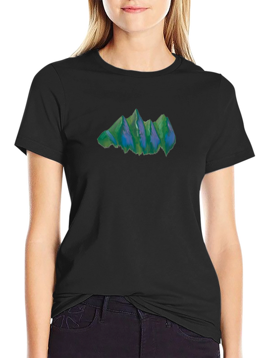 Mountain Graphic Tee - Nature Inspired Black T-Shirt