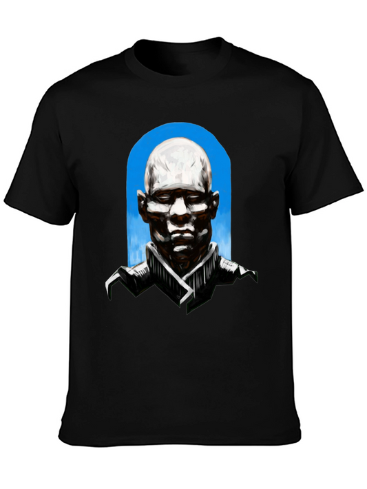 Abstract Bald Man Graphic T-Shirt