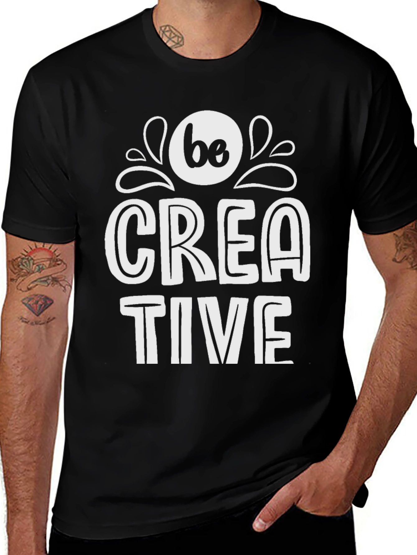Be Creative T-Shirt - Stylish Graphic Tee