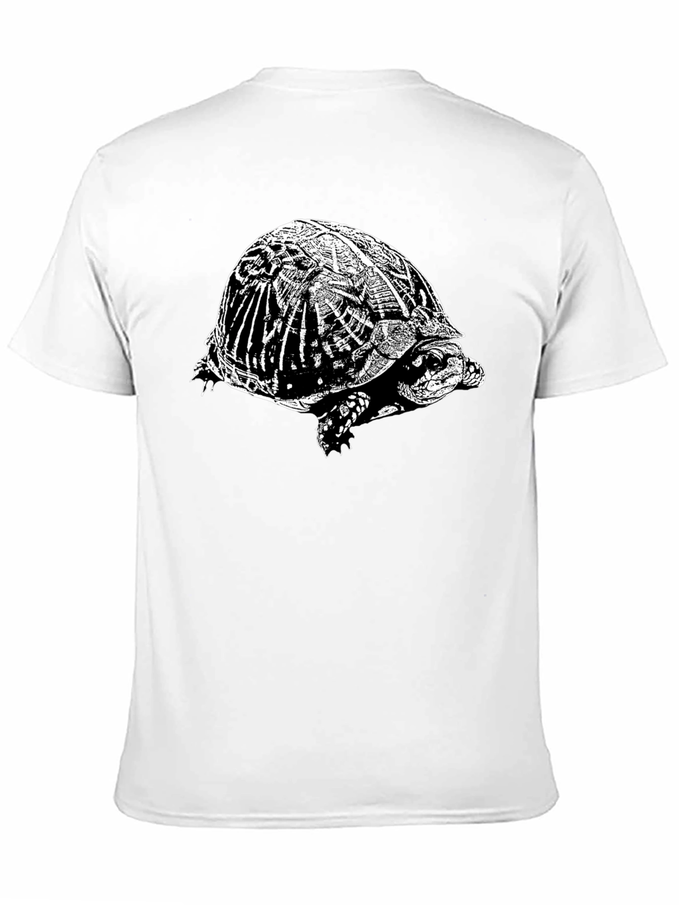 Turtle Graphic T-Shirt - Black Crew Neck Tee
