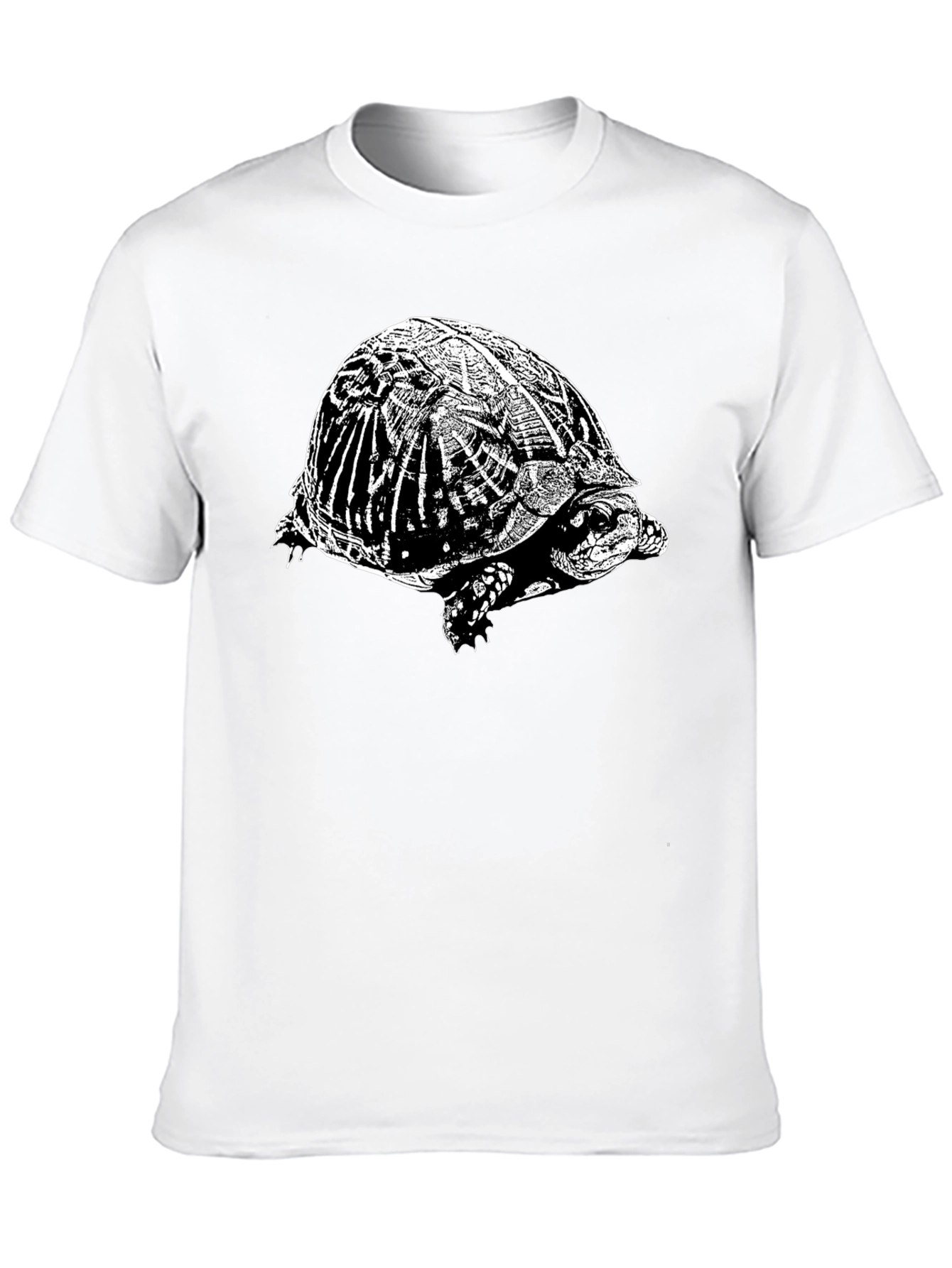 Turtle Graphic T-Shirt - Black Crew Neck Tee