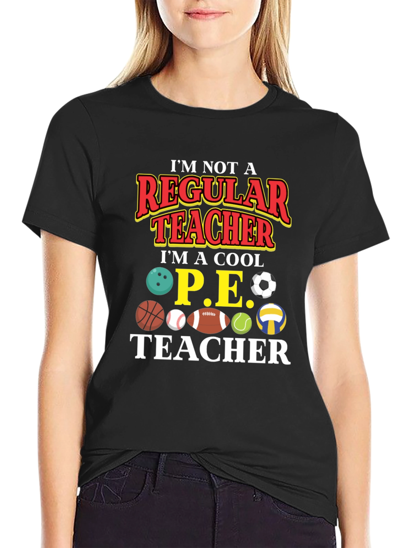 Cool P.E. Teacher Graphic T-Shirt