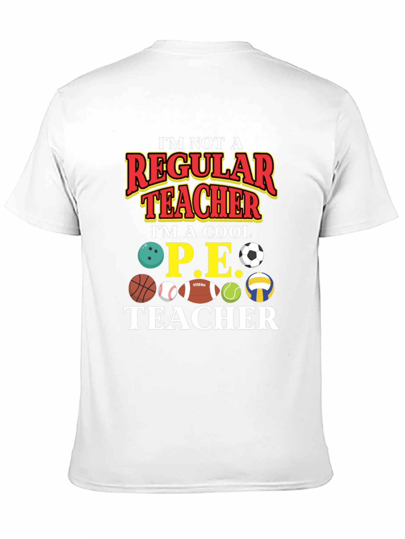Cool P.E. Teacher Graphic T-Shirt
