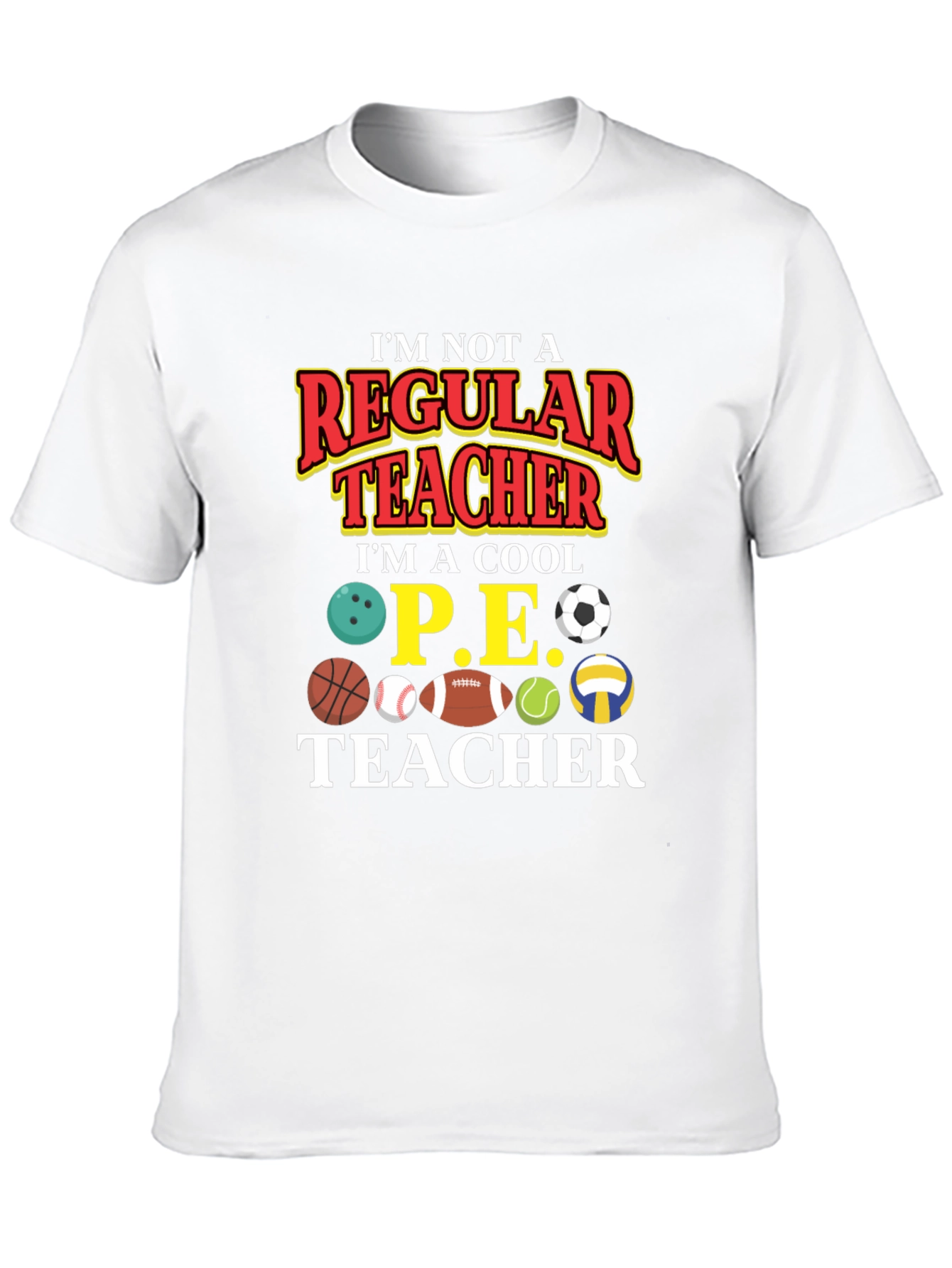 Cool P.E. Teacher Graphic T-Shirt
