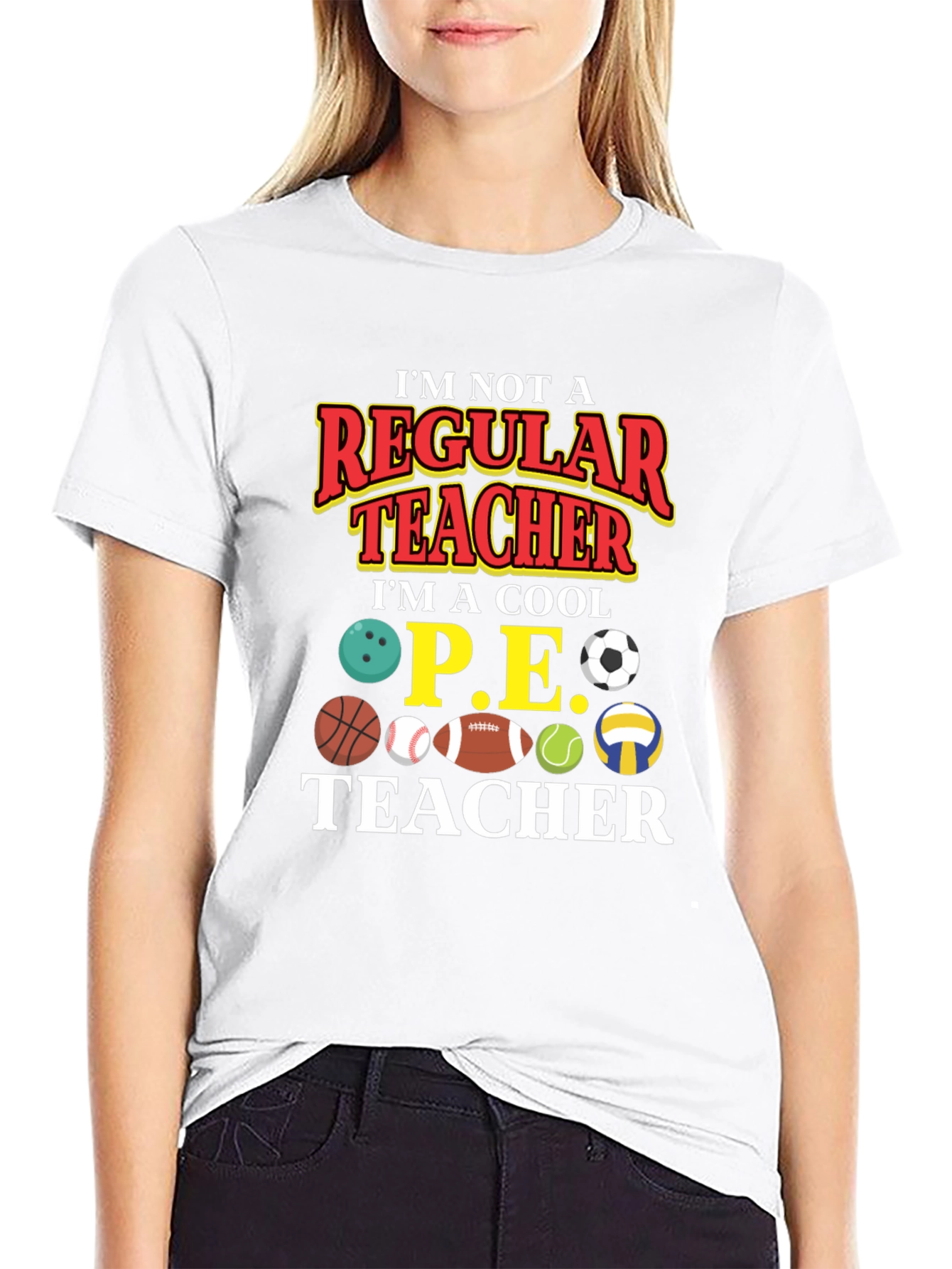 Cool P.E. Teacher Graphic T-Shirt
