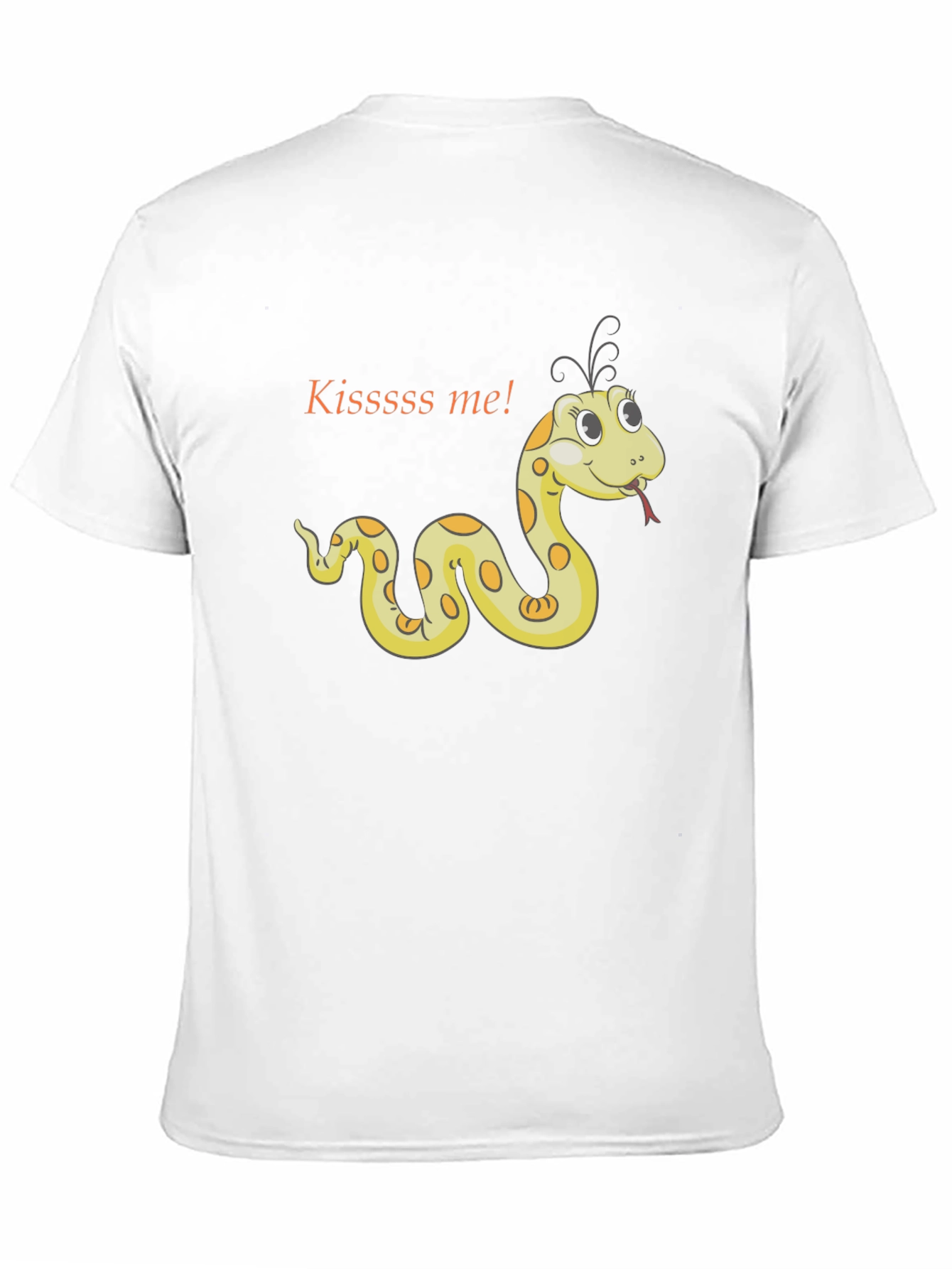 Kiss Me Snake T-Shirt - Black Cotton Tee