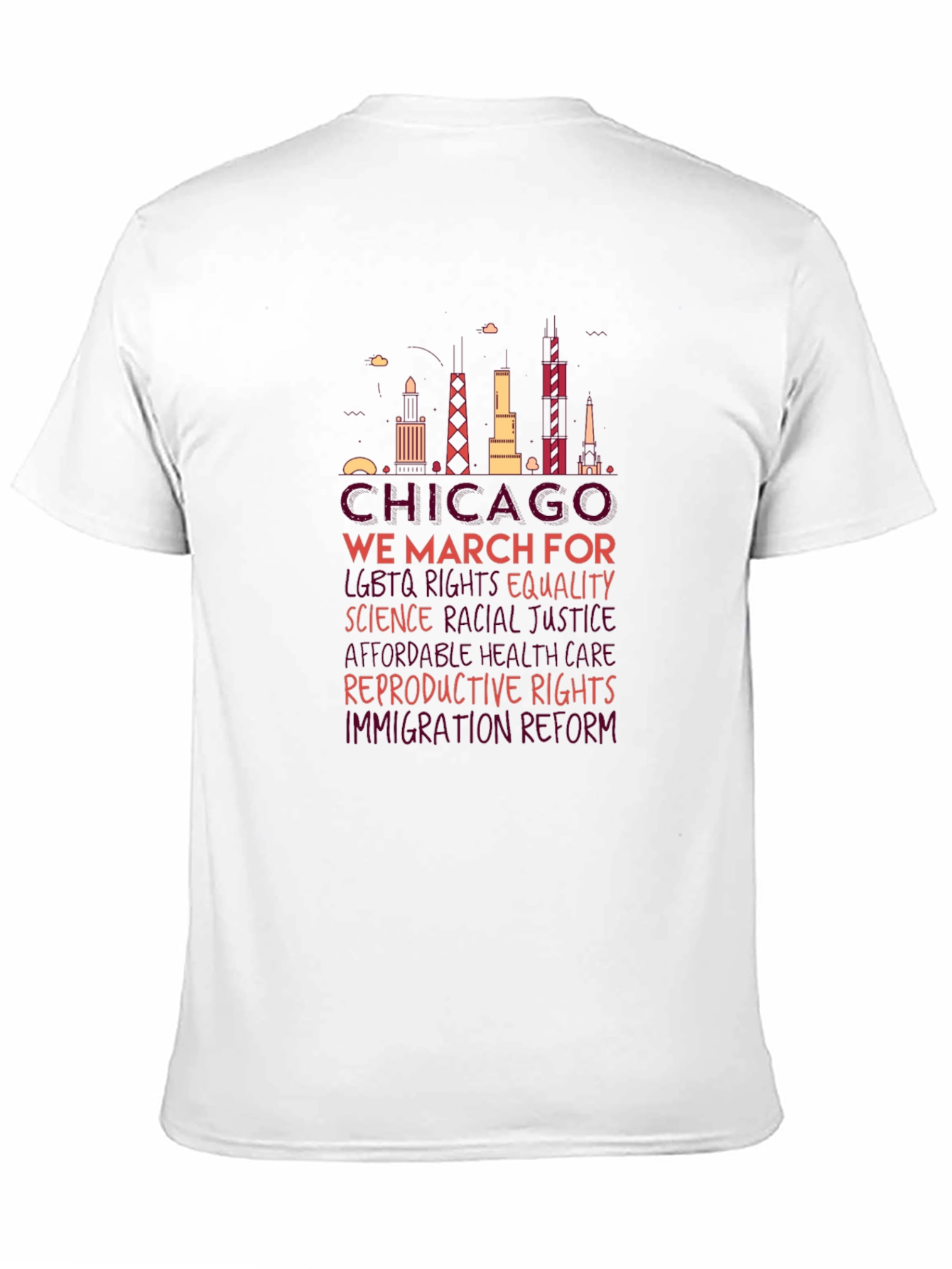 Chicago We March For Equality Graphic Tee