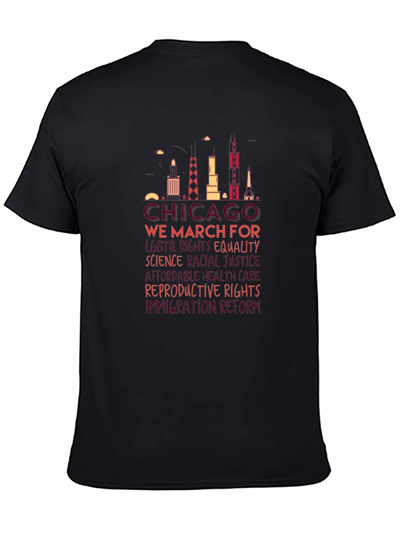 Chicago We March For Equality Graphic Tee