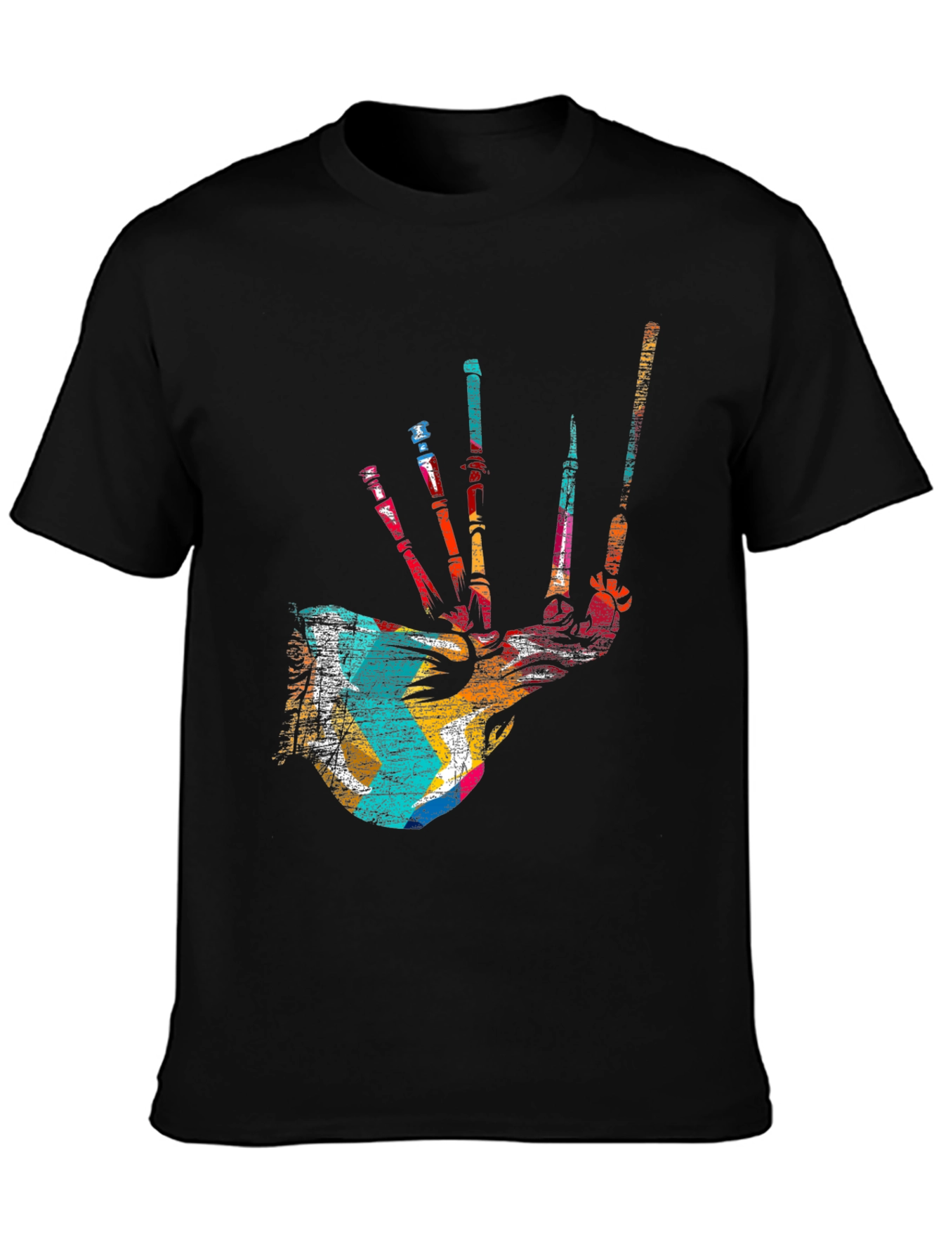 Bagpipe Graphic T-Shirt - Stylish Music Tee