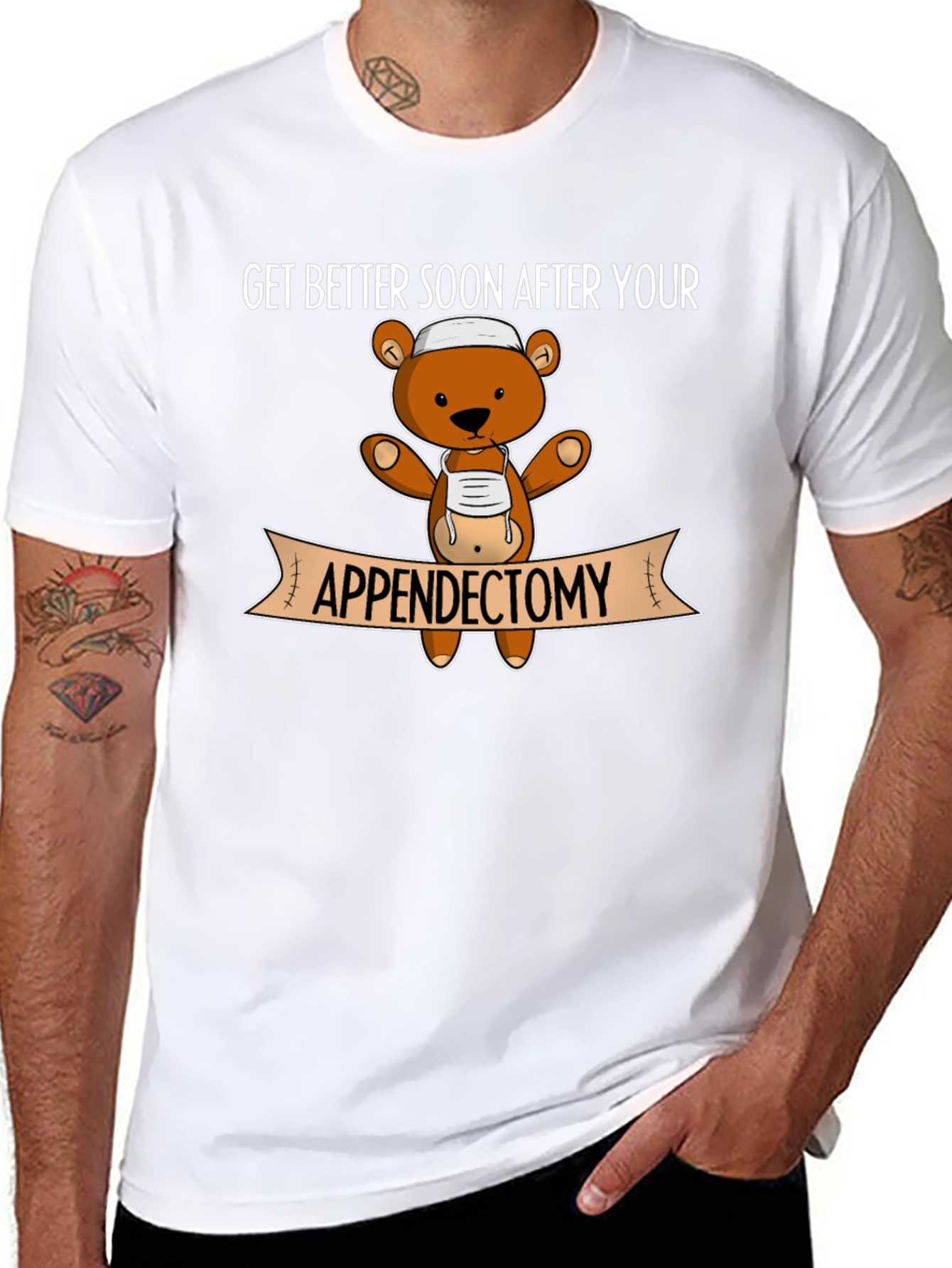 Appendectomy Teddy Bear Recovery T-Shirt