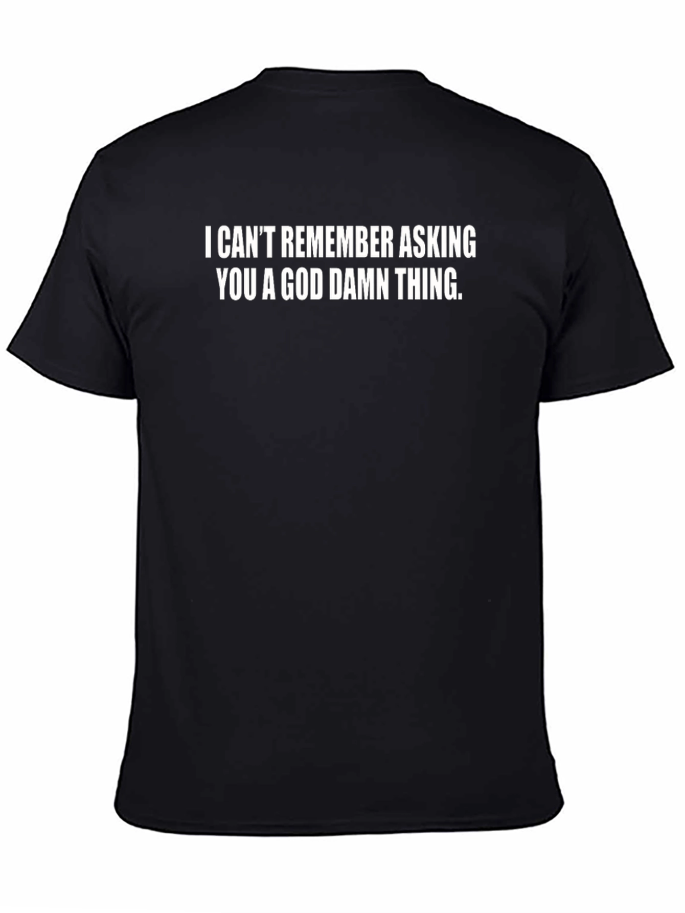 Funny Sarcastic Graphic Tee - I Cant Remember Asking