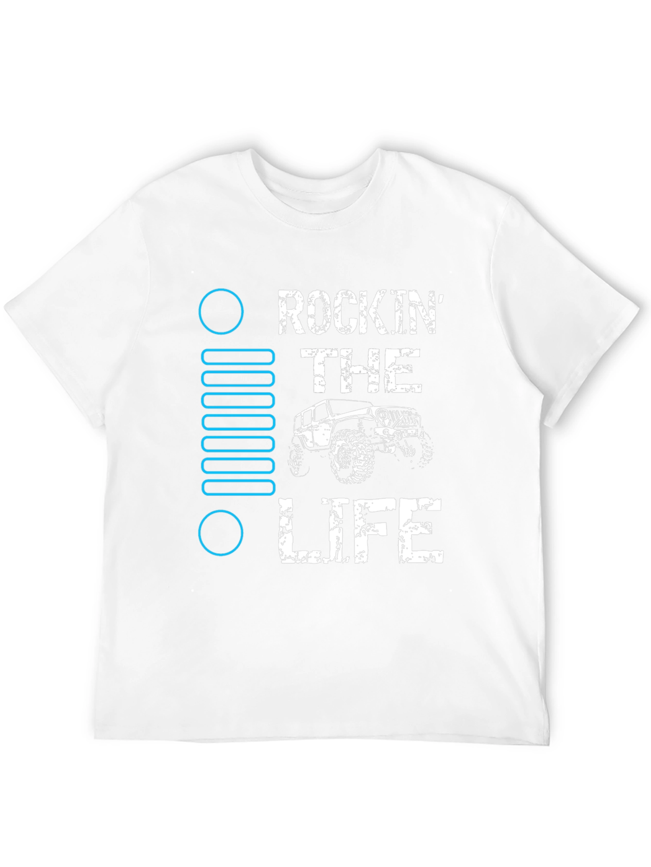 Rockin the Life Black Jeep T-Shirt