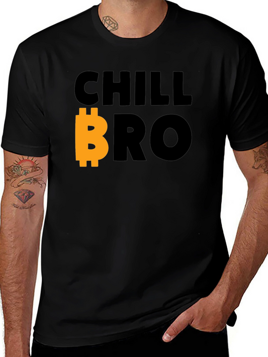 Chill Bro Bitcoin T-Shirt - Black Crypto Tee