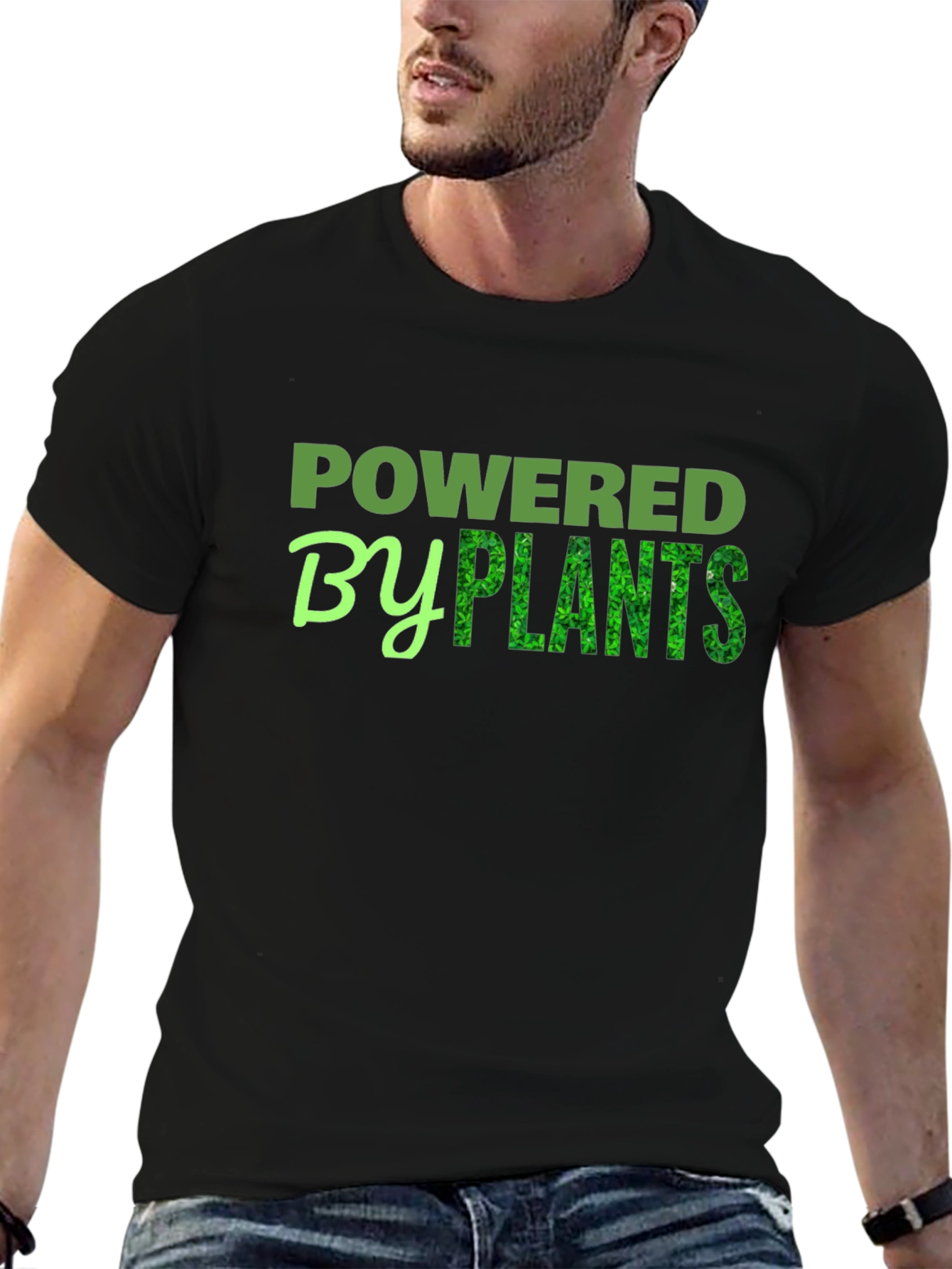 Powered by Plants T-Shirt - Vegan Friendly Design