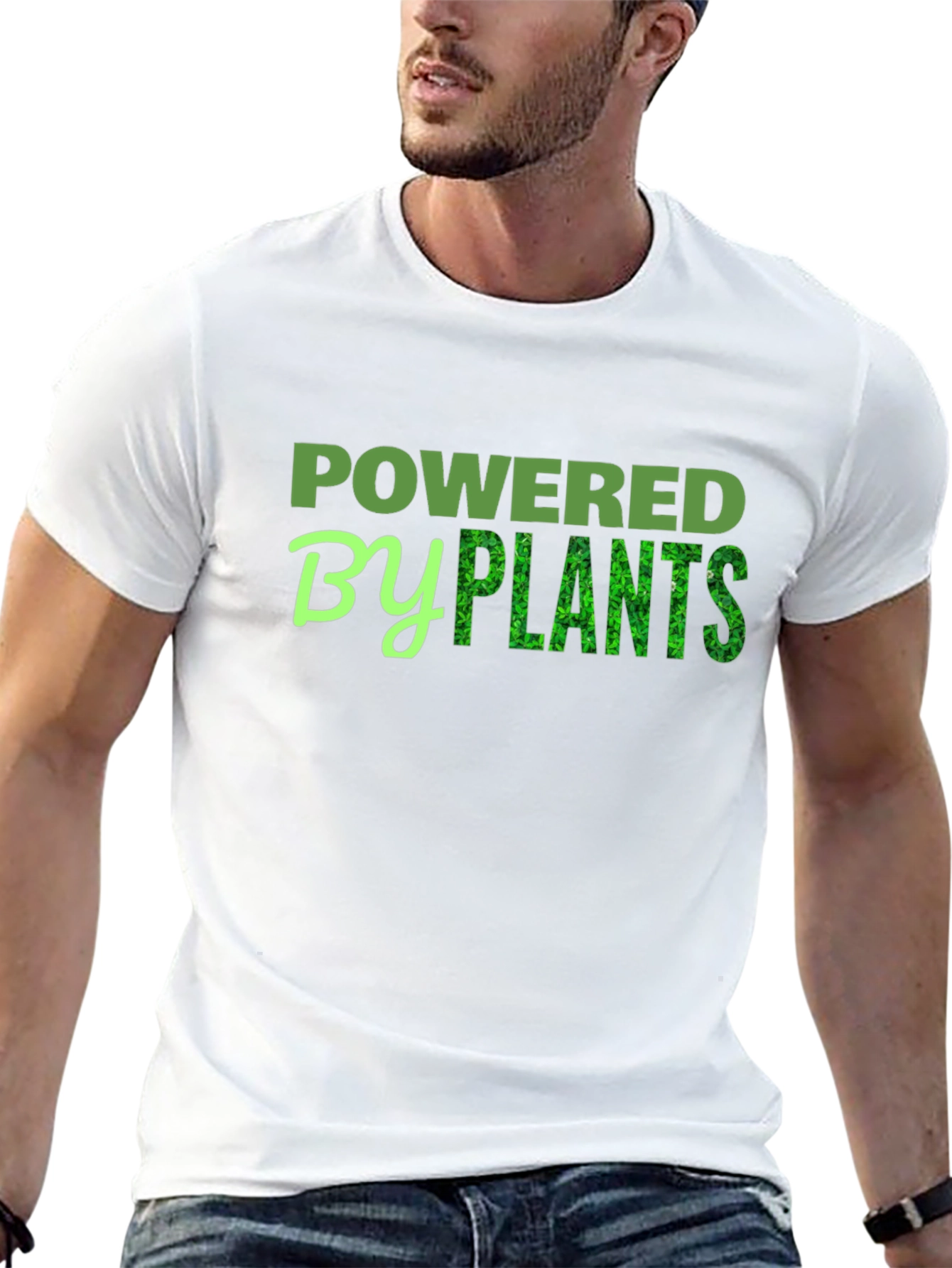 Powered by Plants T-Shirt - Vegan Friendly Design