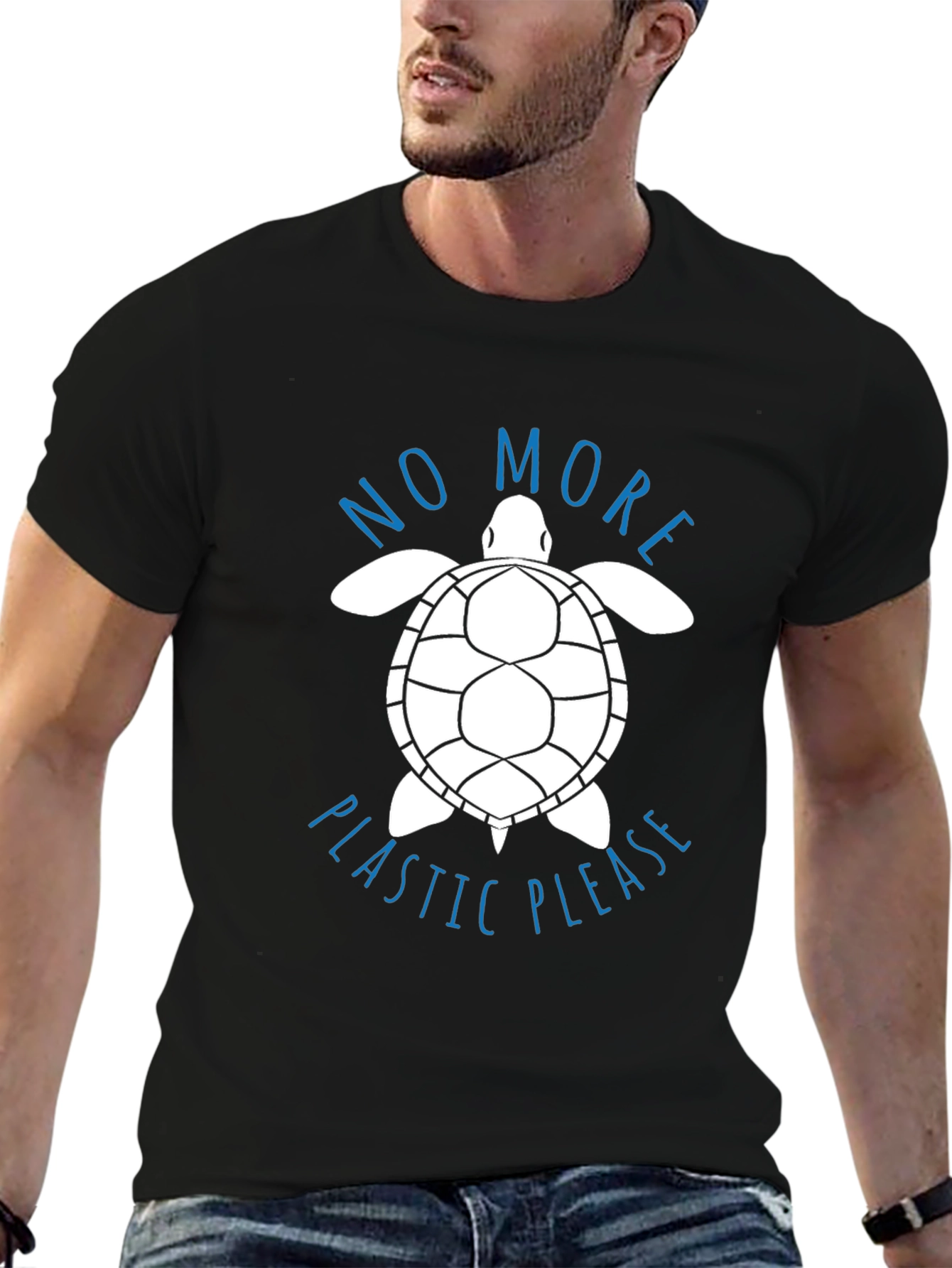 Eco-Friendly Turtle Graphic Tee