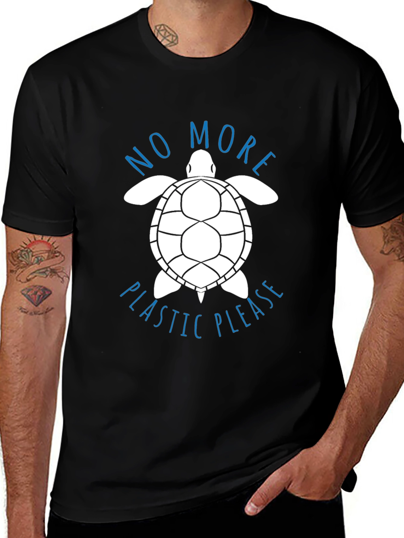 Eco-Friendly Turtle Graphic Tee