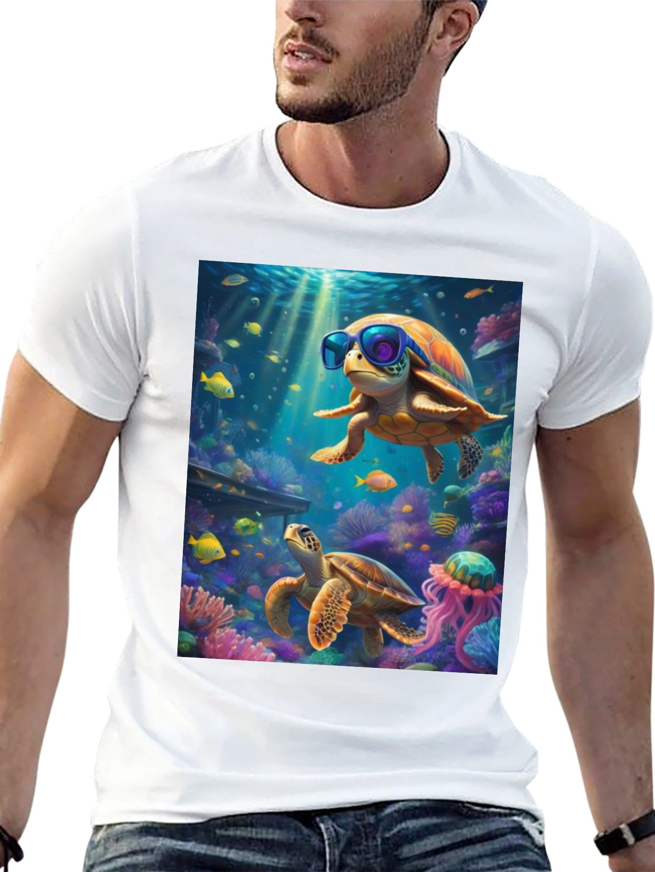 Cool Turtle Graphic Tee