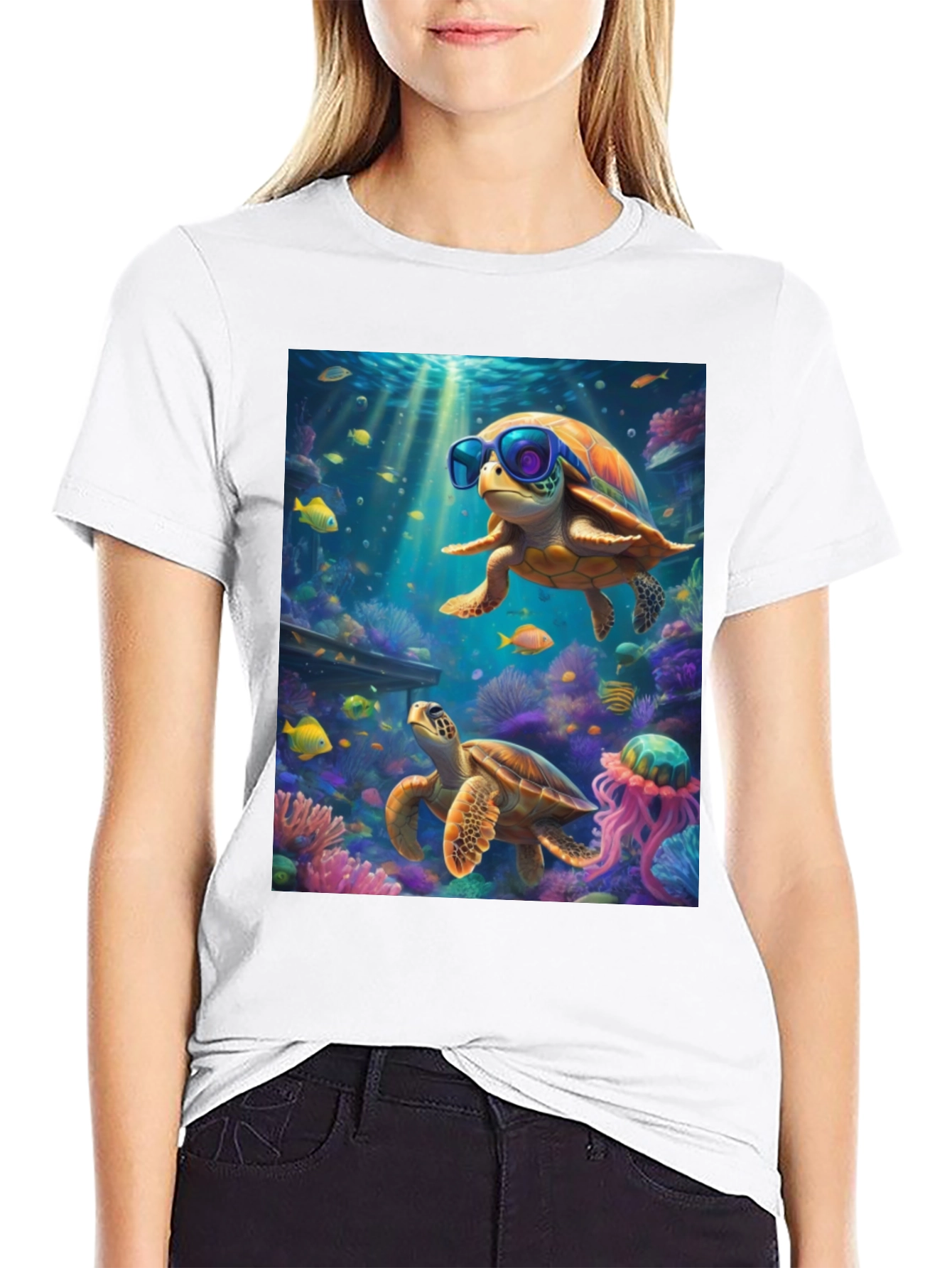 Cool Turtle Graphic Tee