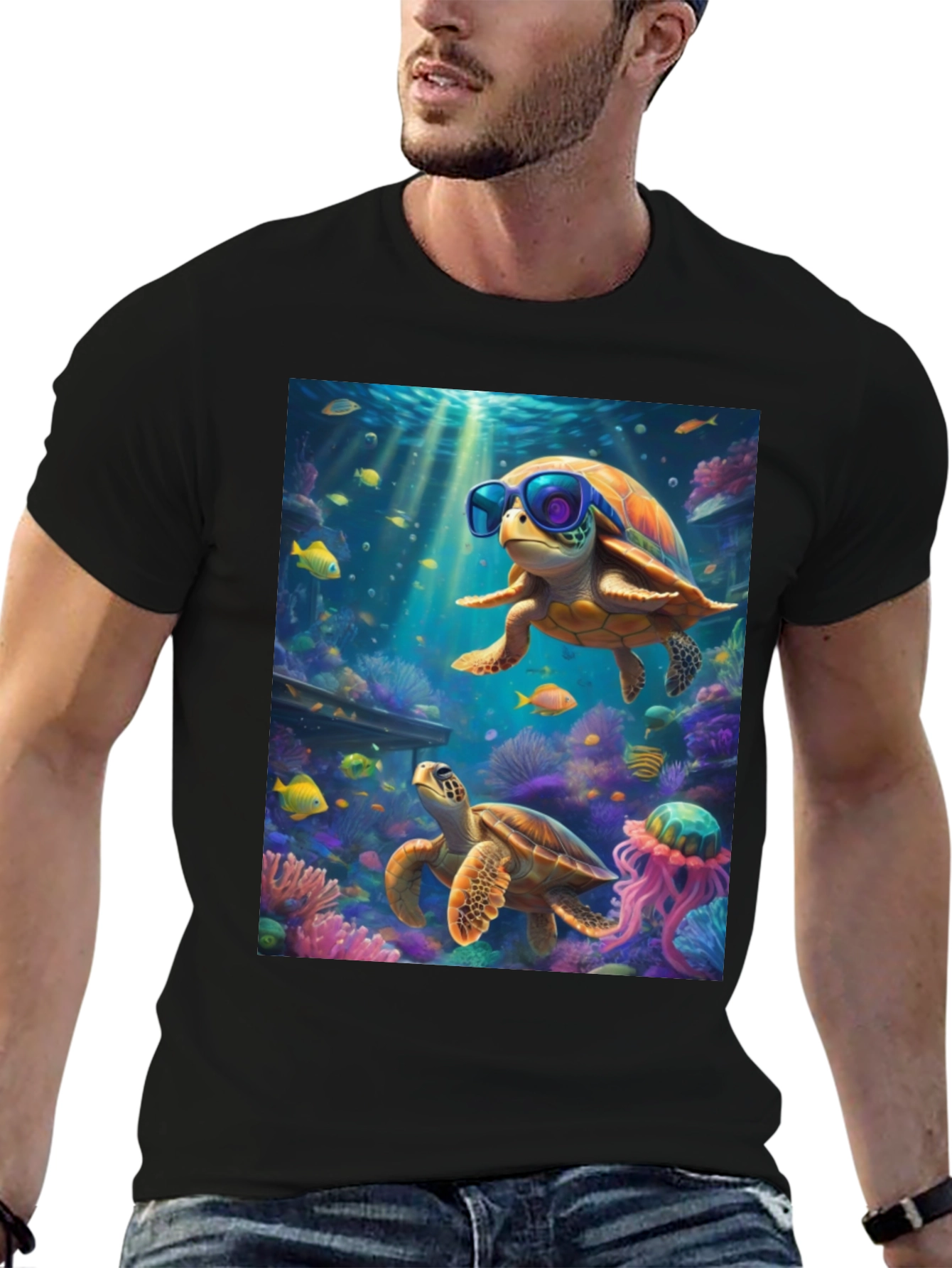 Cool Turtle Graphic Tee