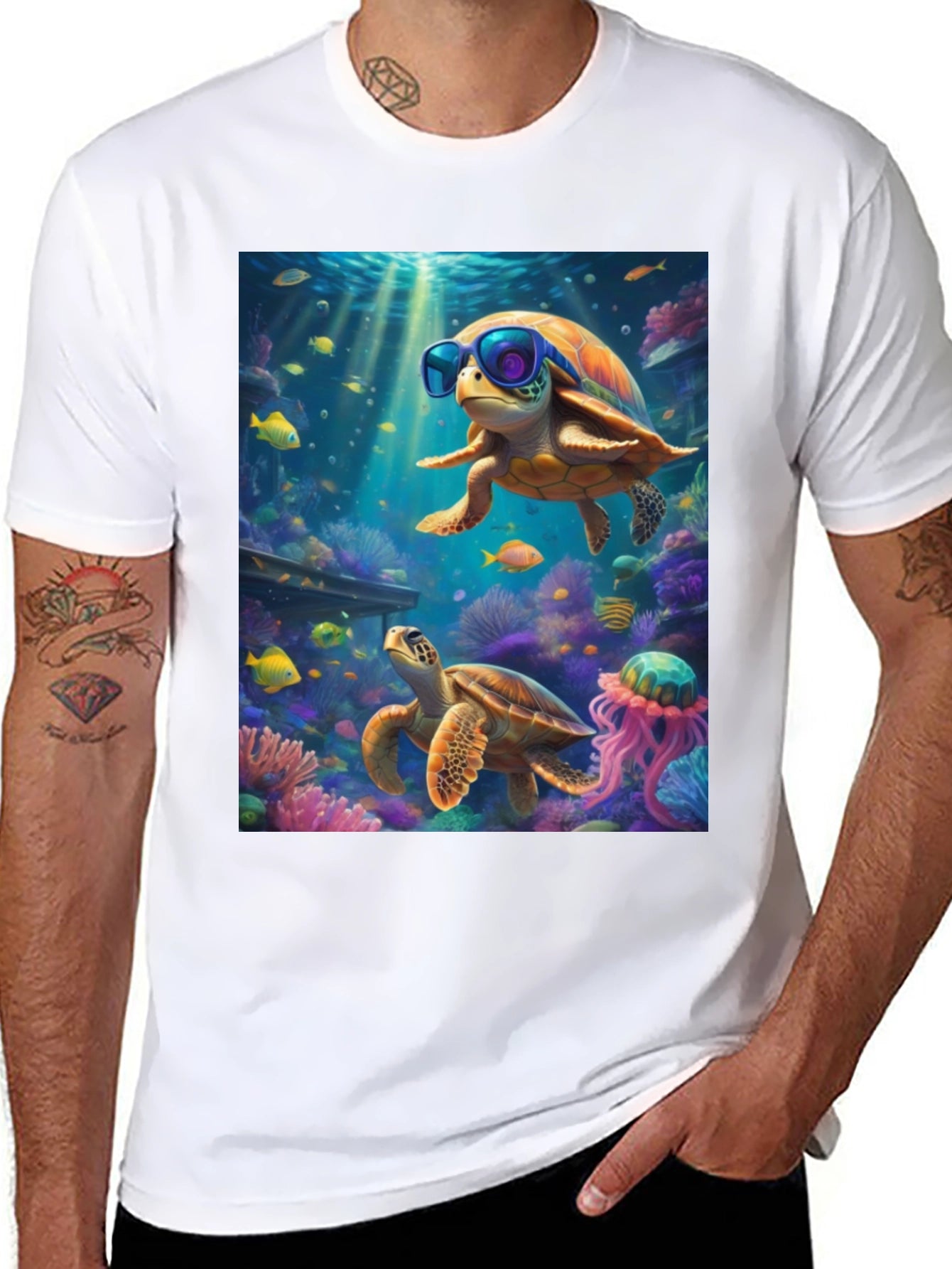 Cool Turtle Graphic Tee