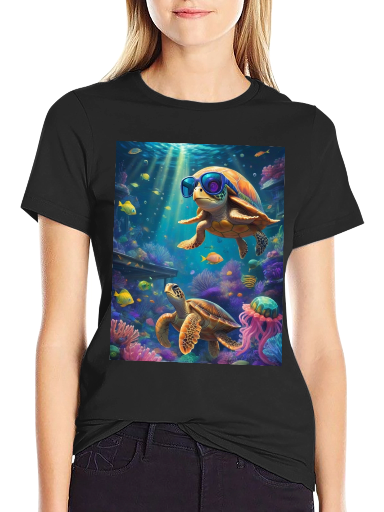 Cool Turtle Graphic Tee