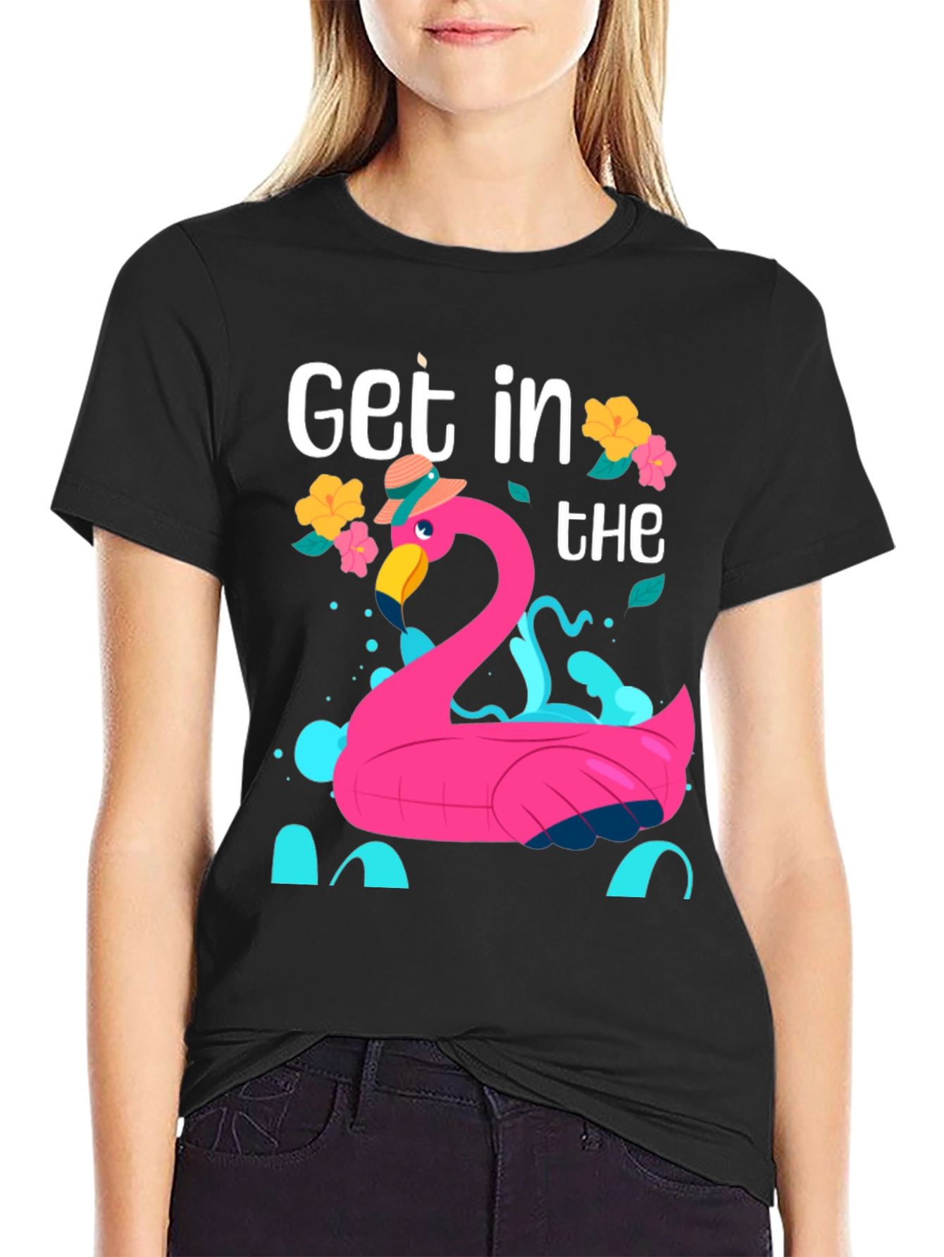 Flamingo Pool Party Graphic Tee