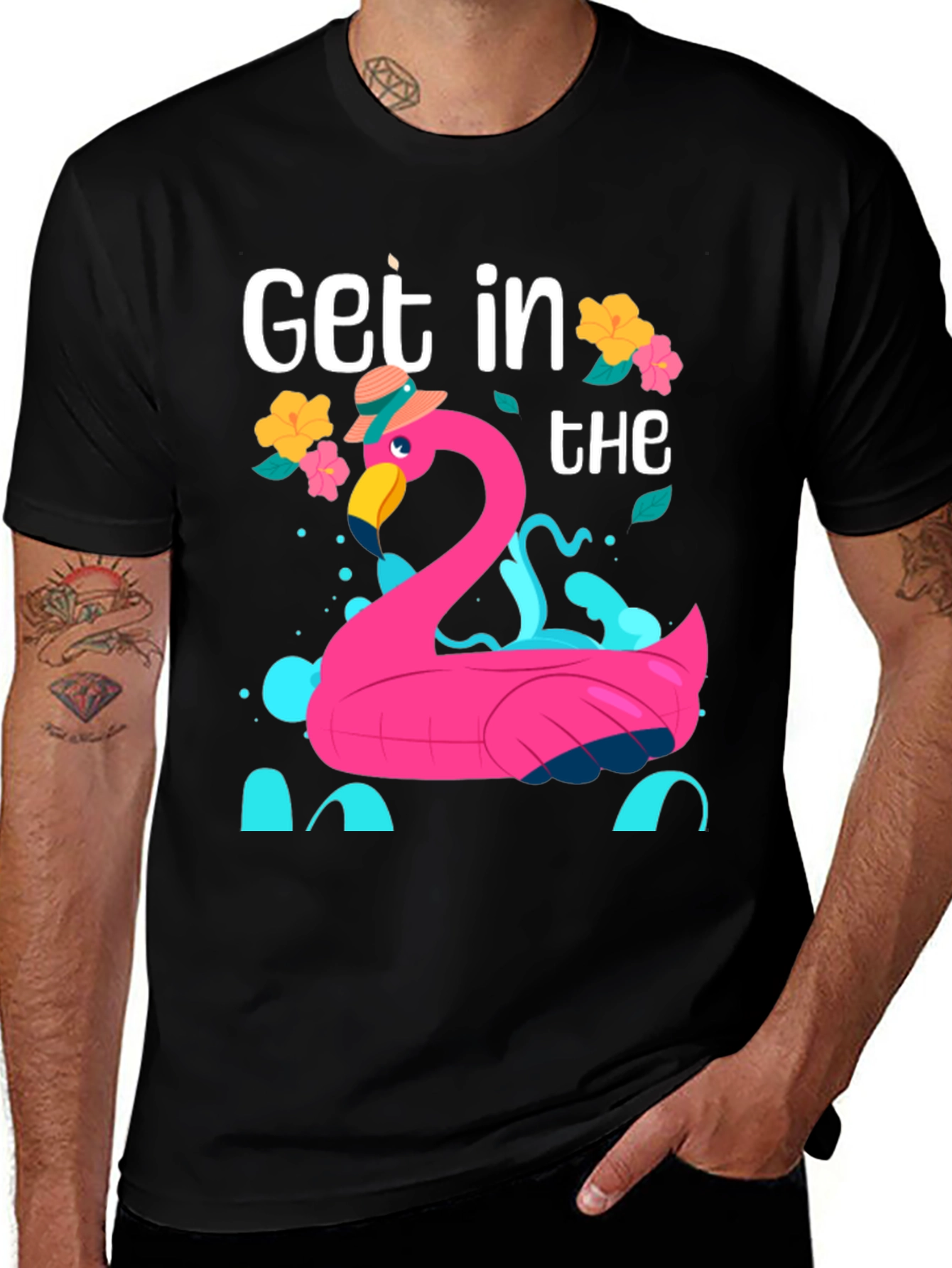 Flamingo Pool Party Graphic Tee