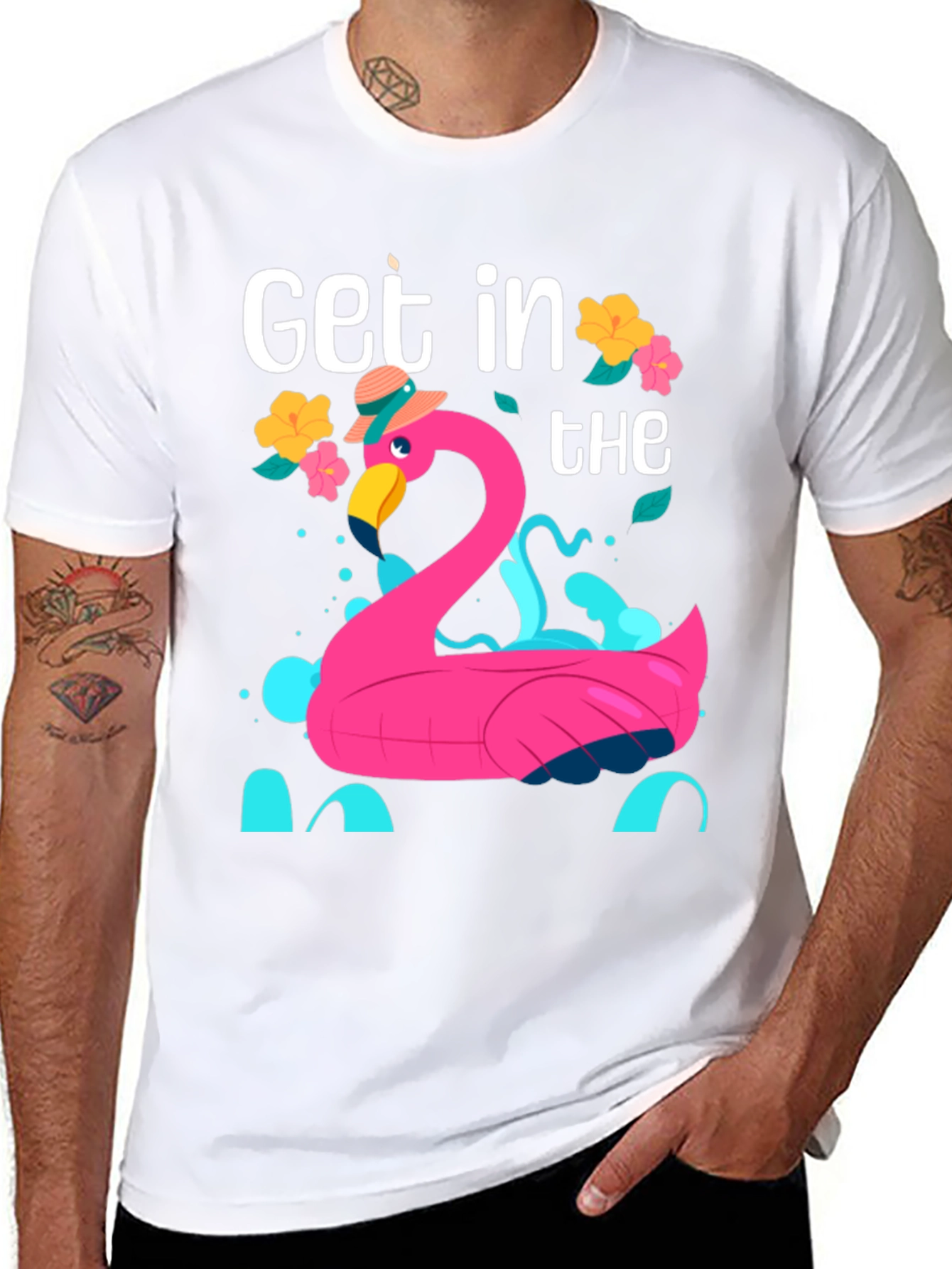Flamingo Pool Party Graphic Tee