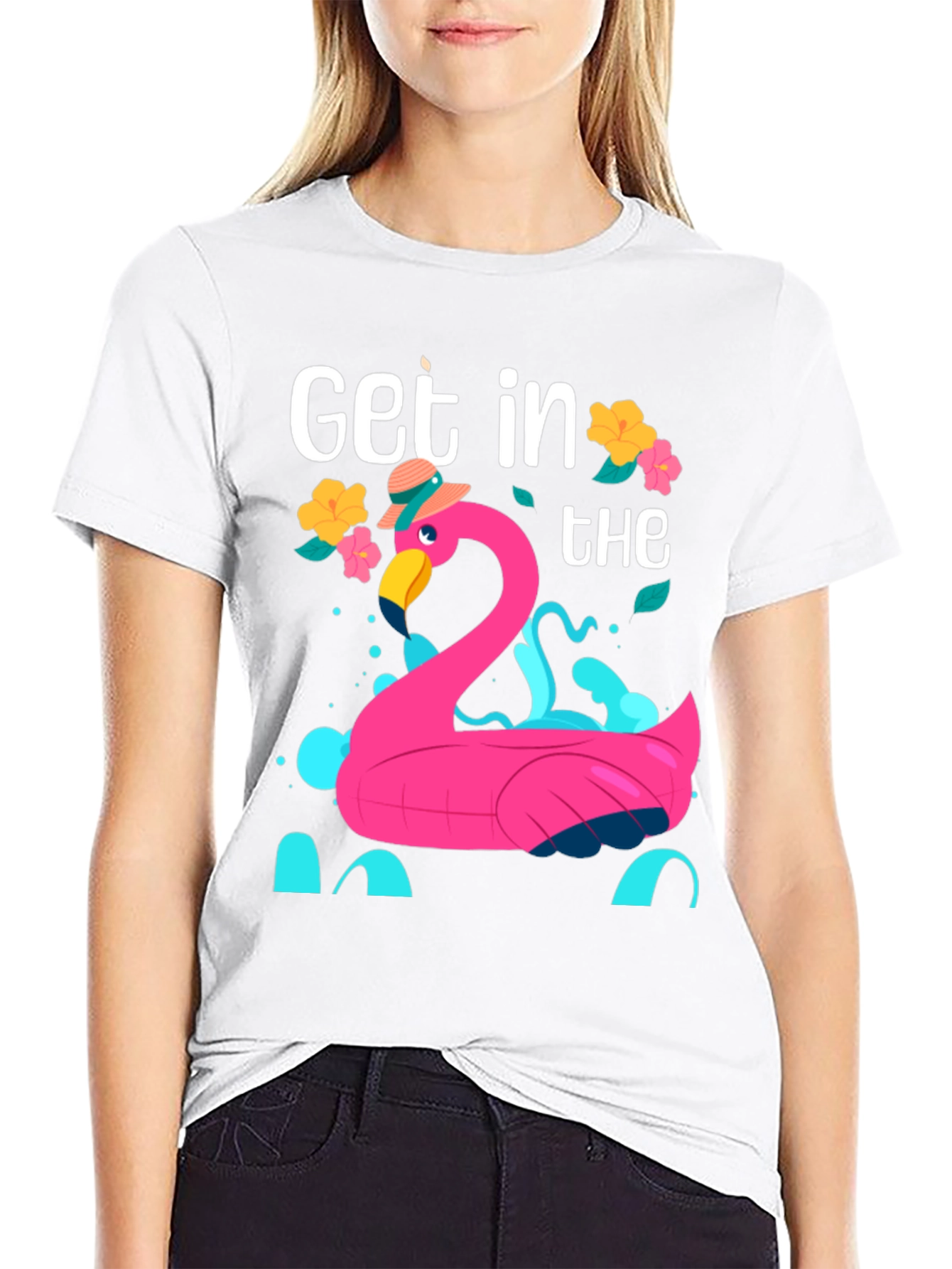 Flamingo Pool Party Graphic Tee
