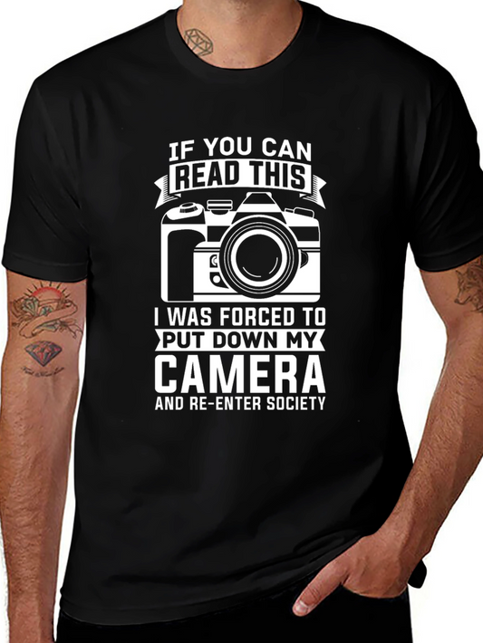 Funny Photography T-Shirt - Read This Camera Shirt