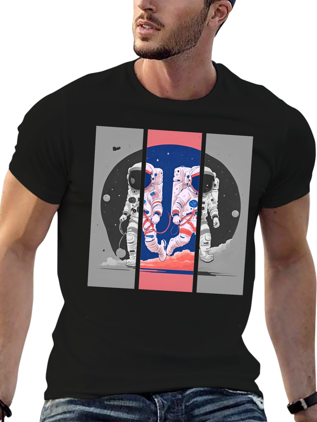 Astronaut Duo Graphic T-Shirt