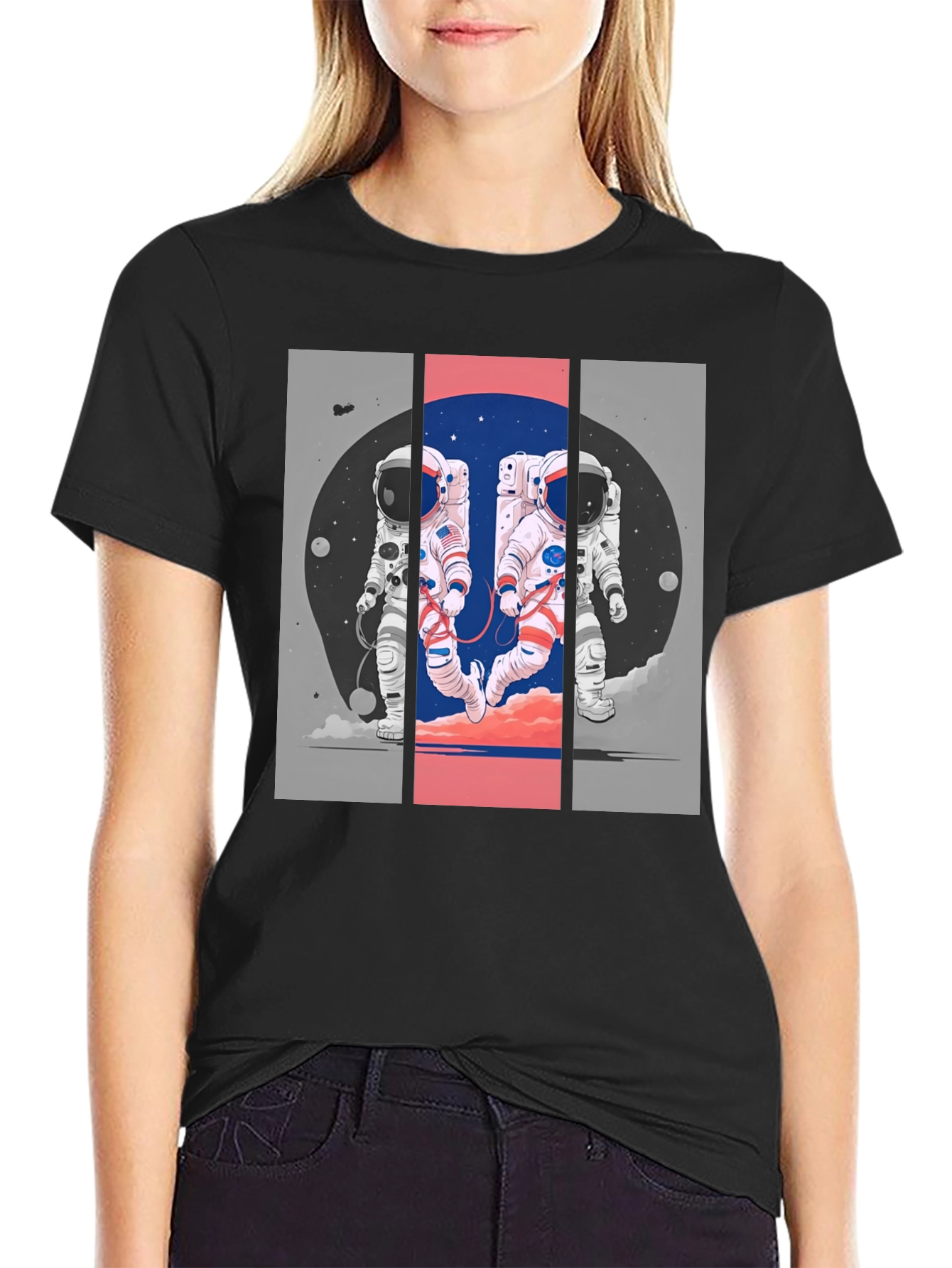 Astronaut Duo Graphic T-Shirt