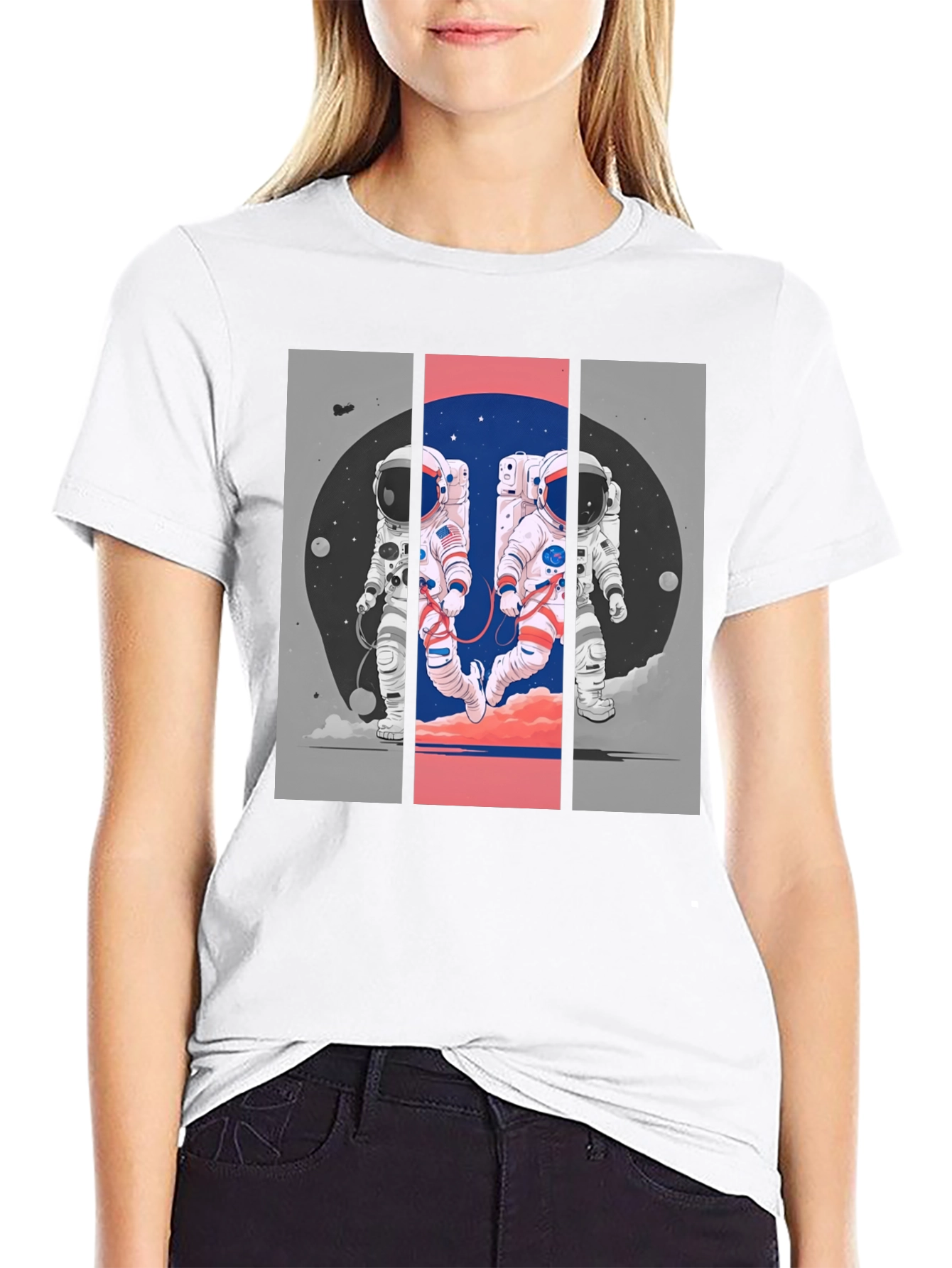 Astronaut Duo Graphic T-Shirt